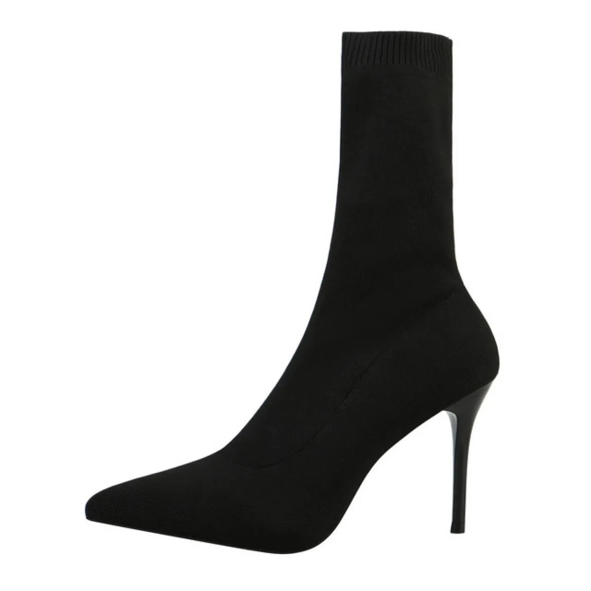 2022 stivali da donna di lusso con calzino nero Beige stivali con tacco alto sottile stivali in maglia elastica stivali invernal