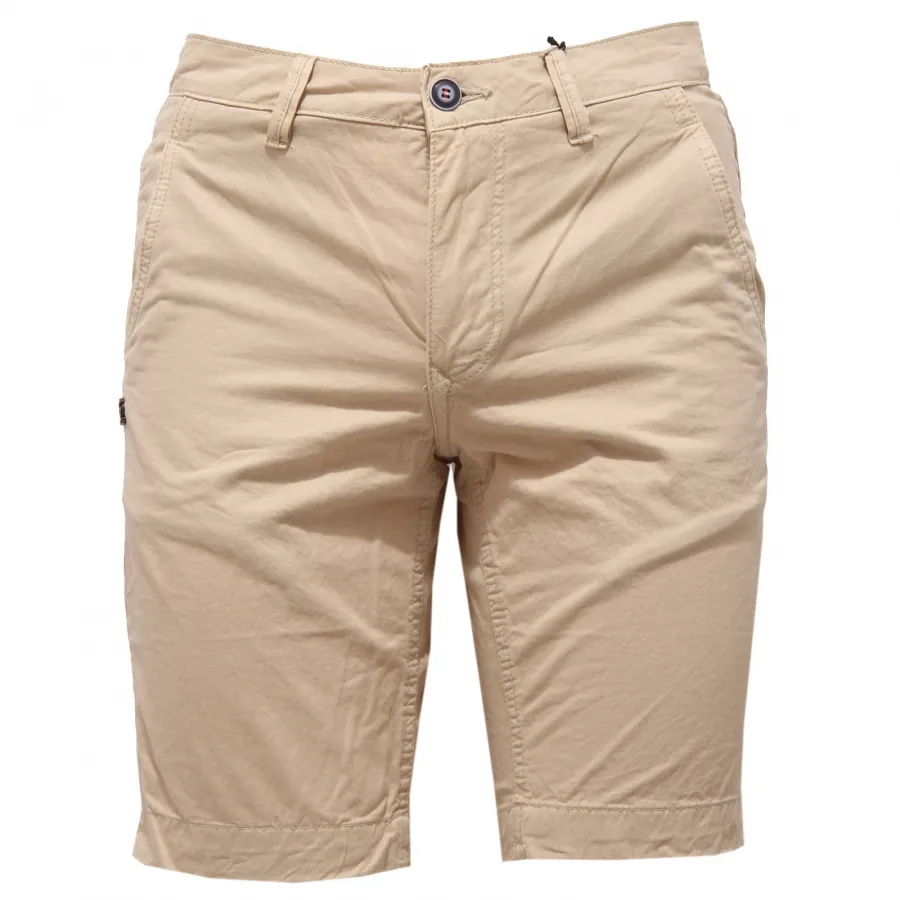 2789Z bermuda uomo GAUDI' JEANS DAKOTA SLIM FIT cotton beige delave' shorts man