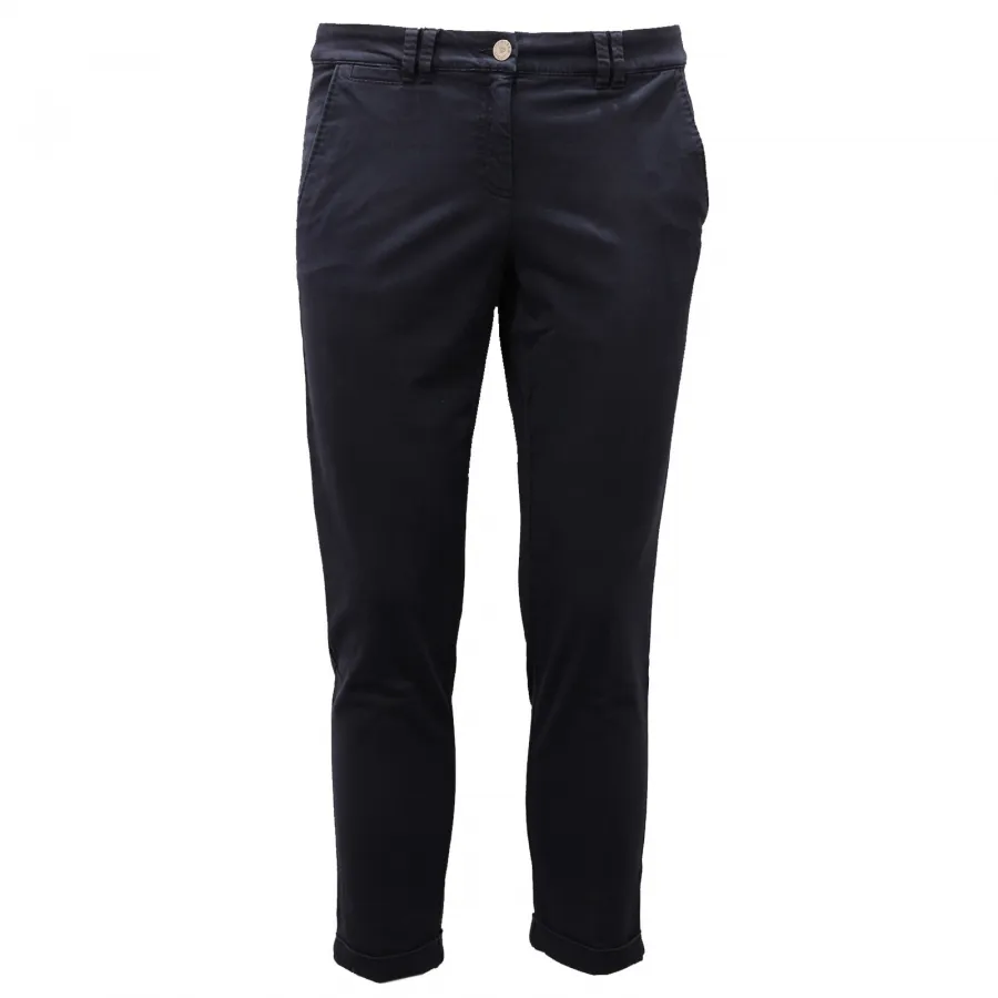 4928AD pantalone donna MARELLA SPORT blue cotton trouser woman