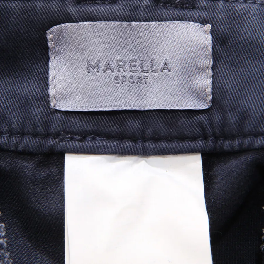 4928AD pantalone donna MARELLA SPORT blue cotton trouser woman