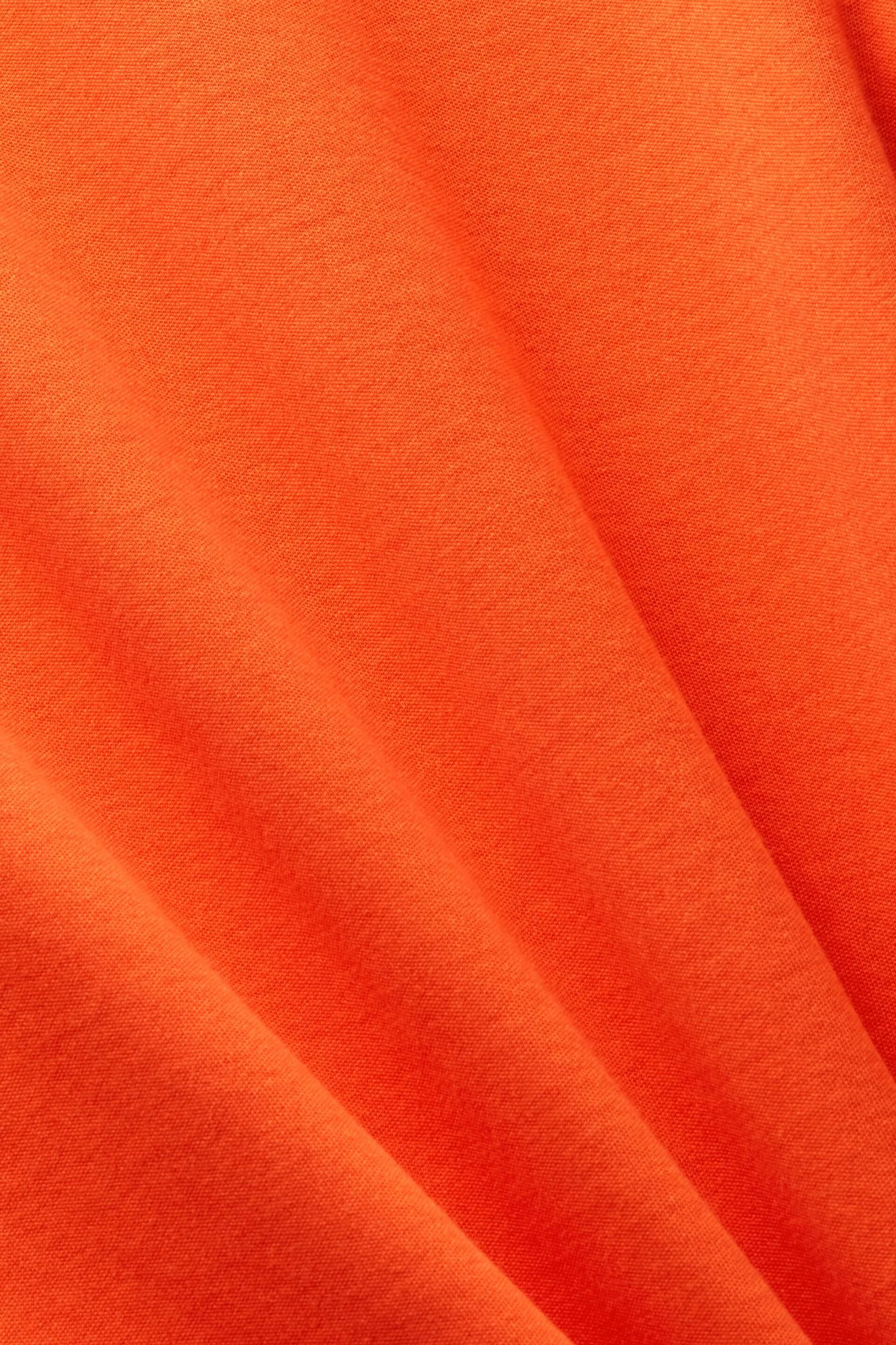 Abito t-shirt in cotone con spalline imbottite