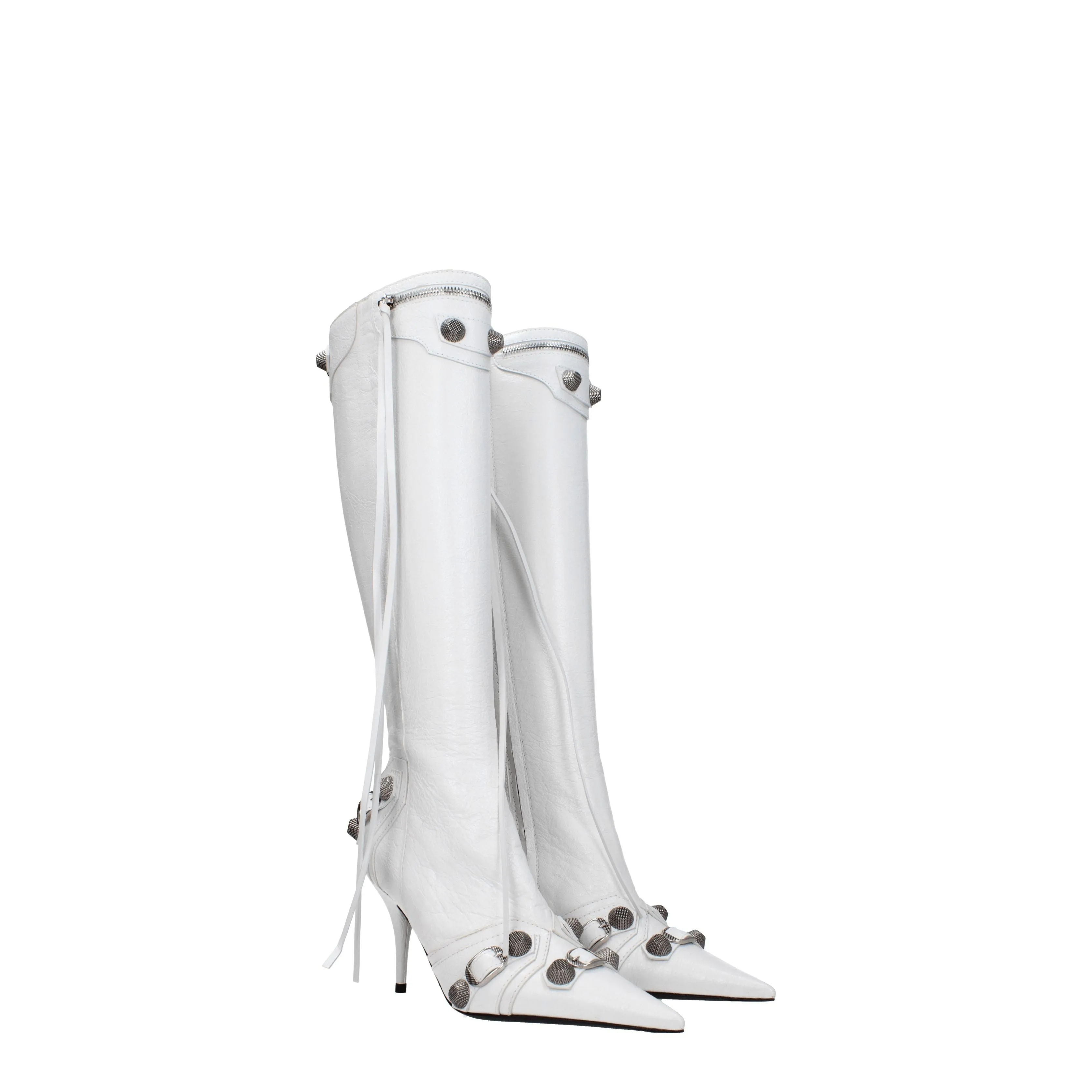 Balenciaga Stivali Donna Pelle Bianco/Bianco Ottico