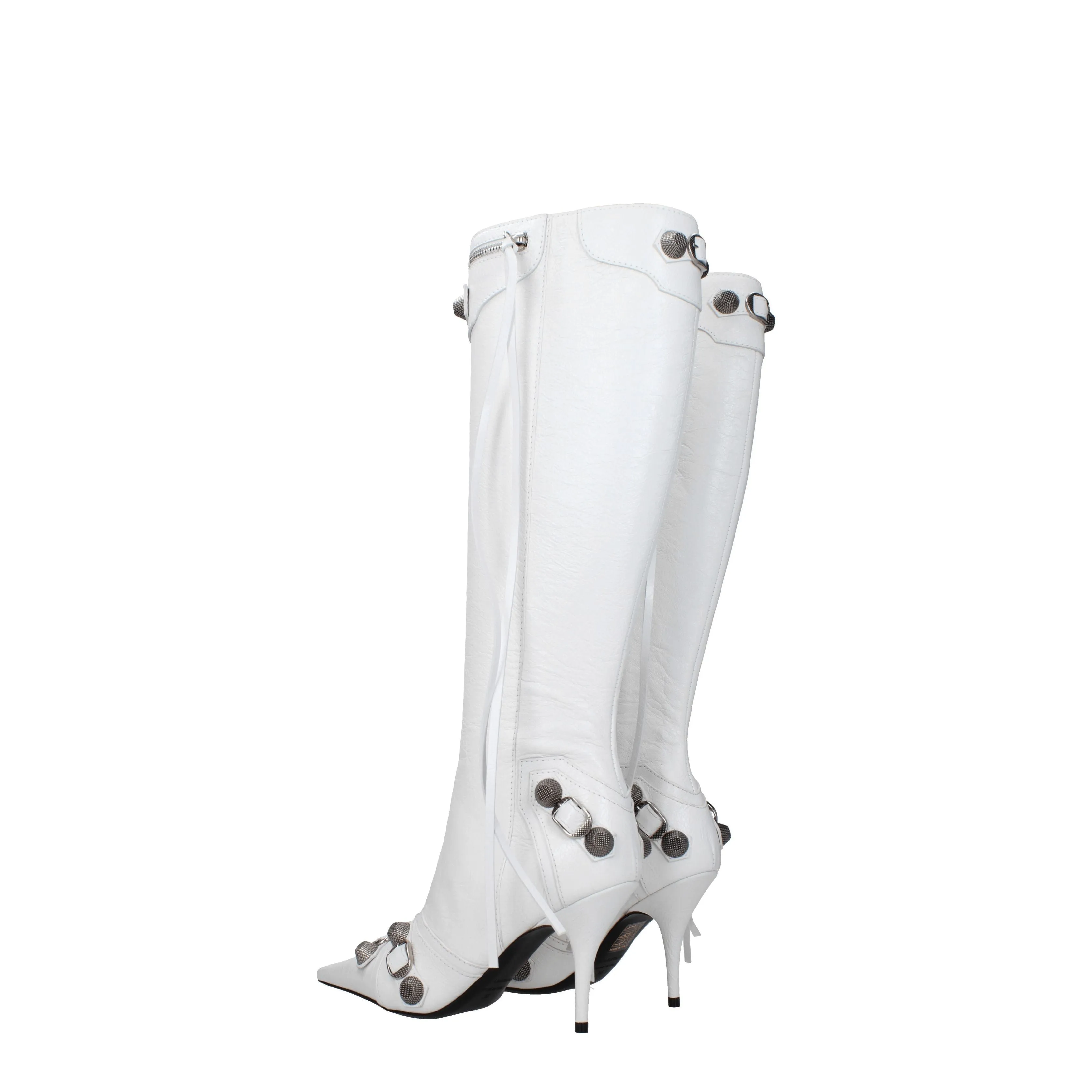 Balenciaga Stivali Donna Pelle Bianco/Bianco Ottico