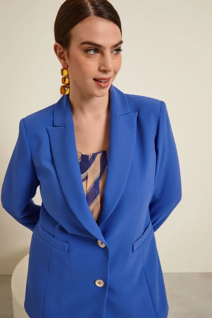 Blazer in enver satin