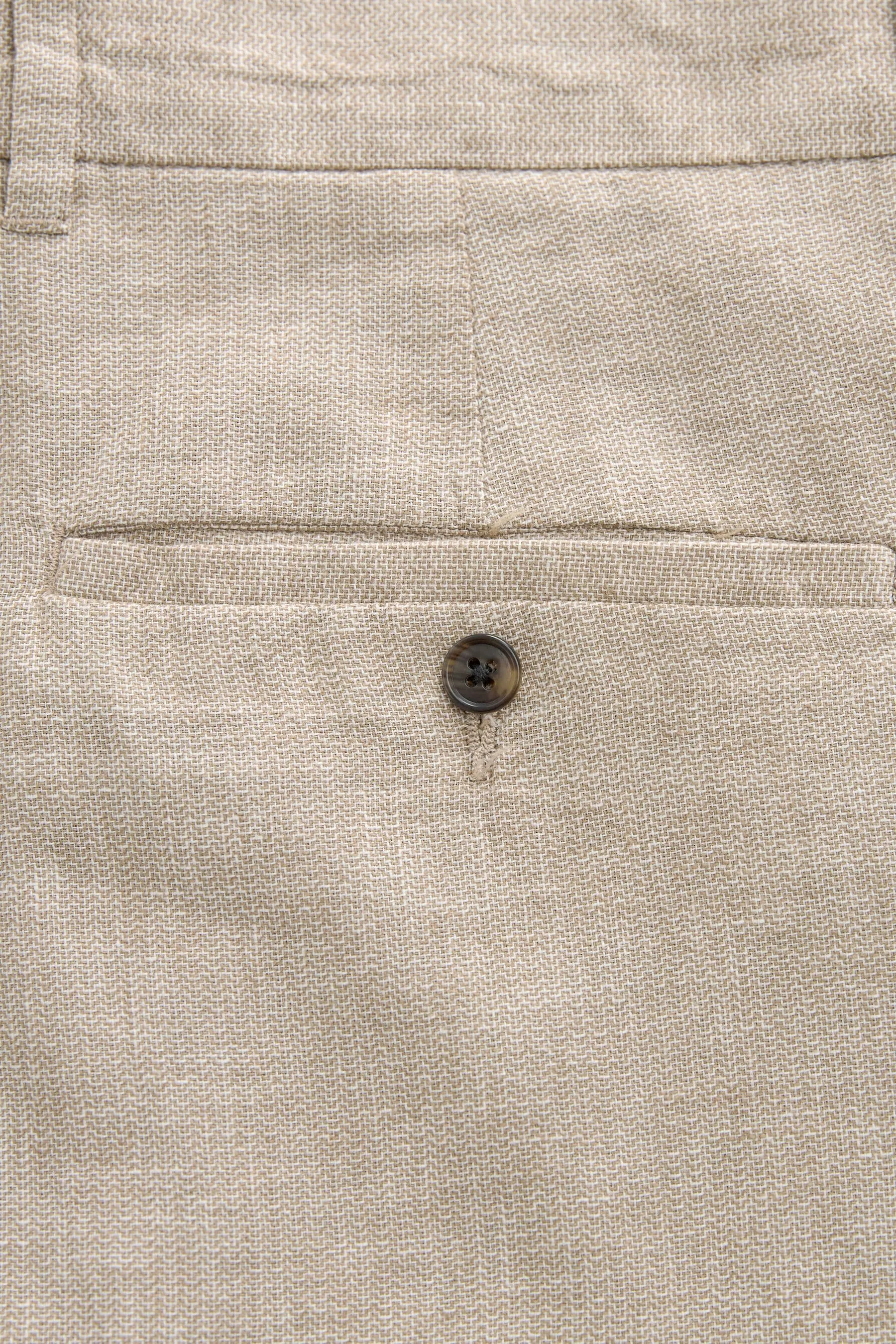 Blend Pantaloni in lino testurizzato