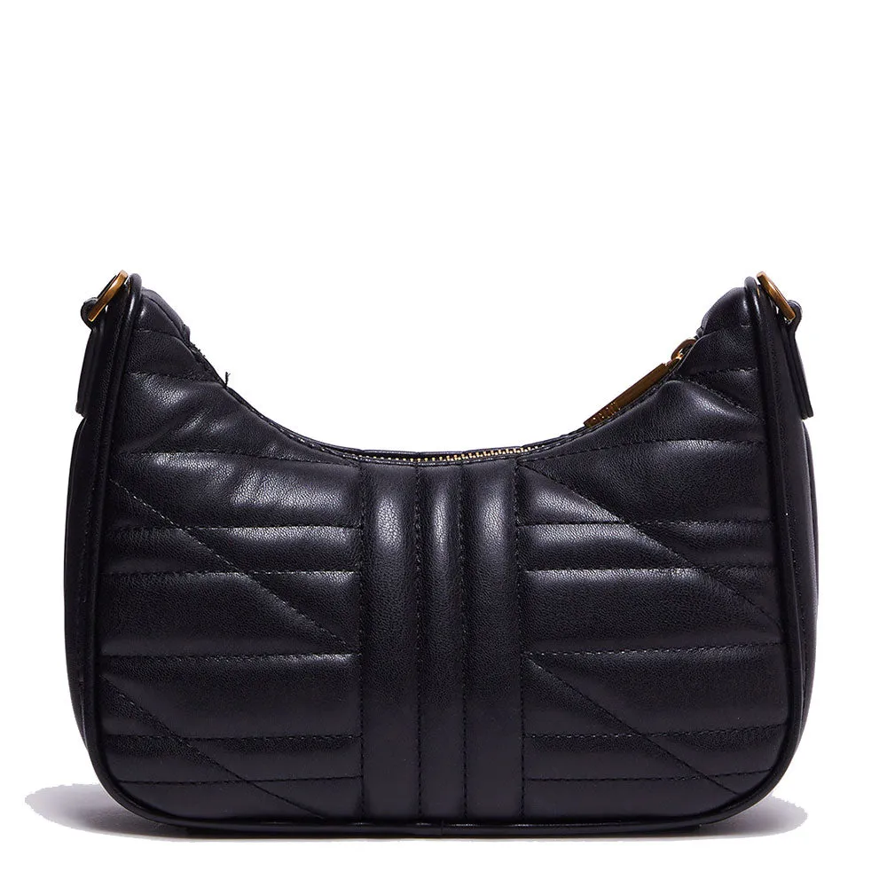 Borsa Donna Hobo a Tracolla LIU JO Ecosostenibile Matelassè Nero
