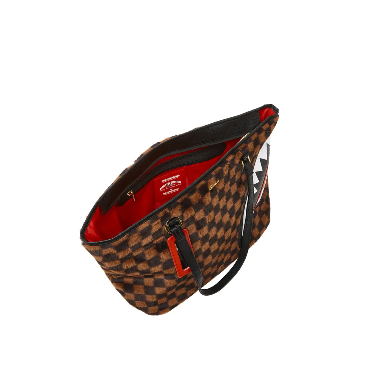 Borsa Sprayground Fur Sharks In Paris Marrone Multicolor