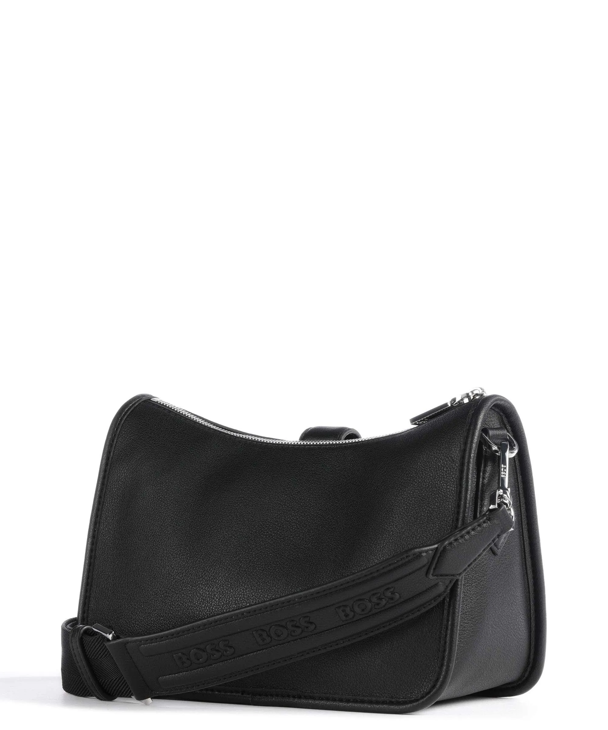  BOSS Maddie Borsa a tracolla pelle sintetica nero  