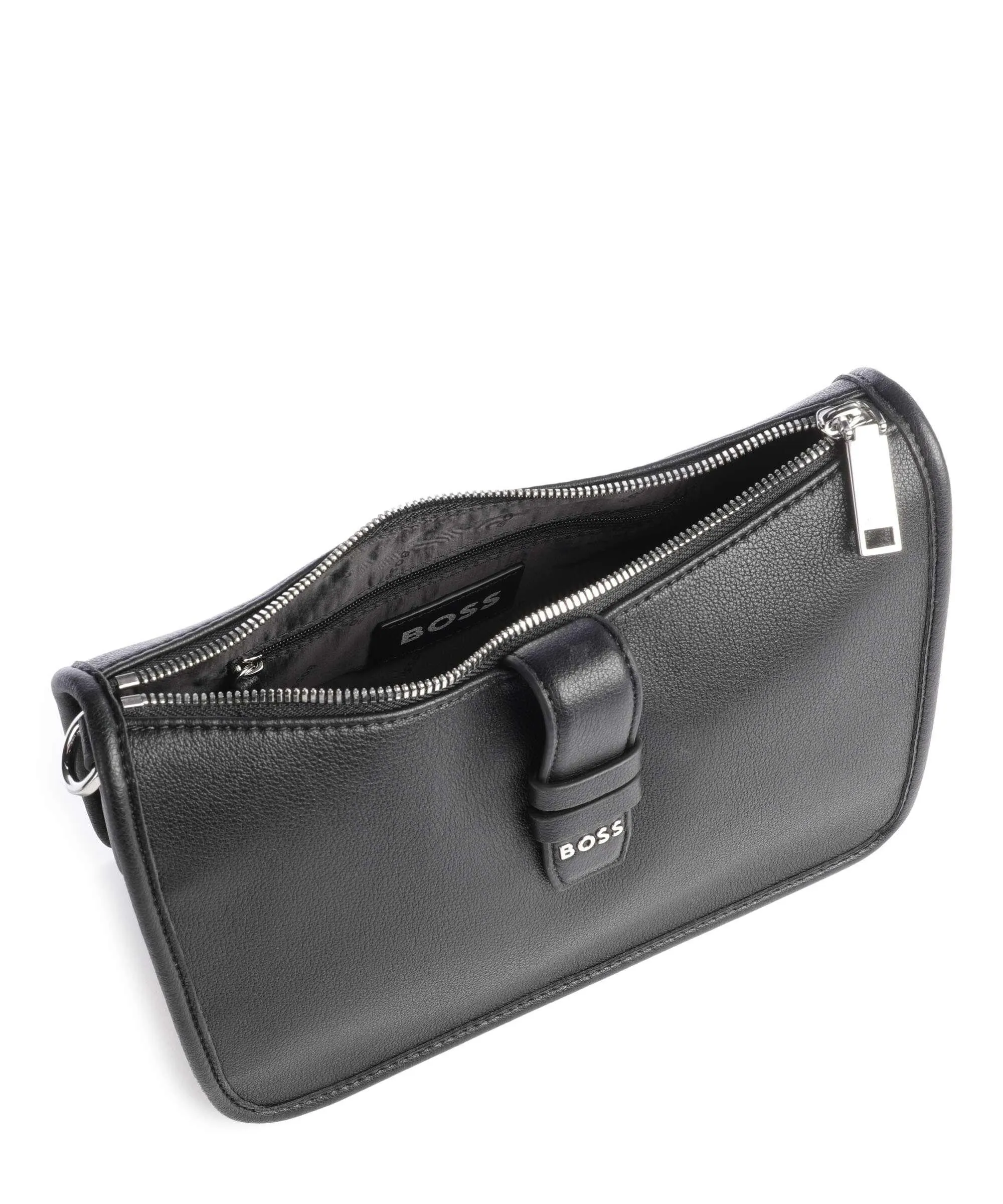  BOSS Maddie Borsa a tracolla pelle sintetica nero  