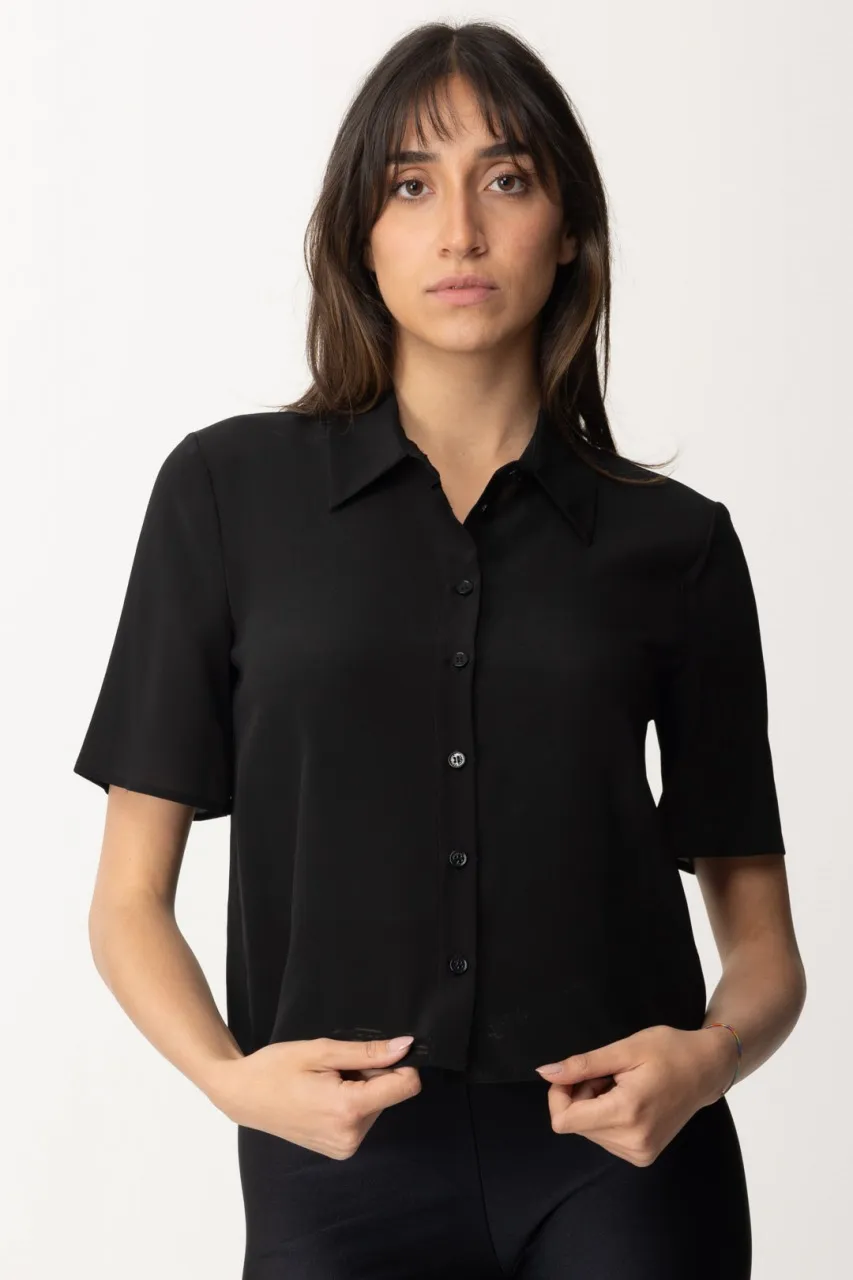 Camicia corta Nero