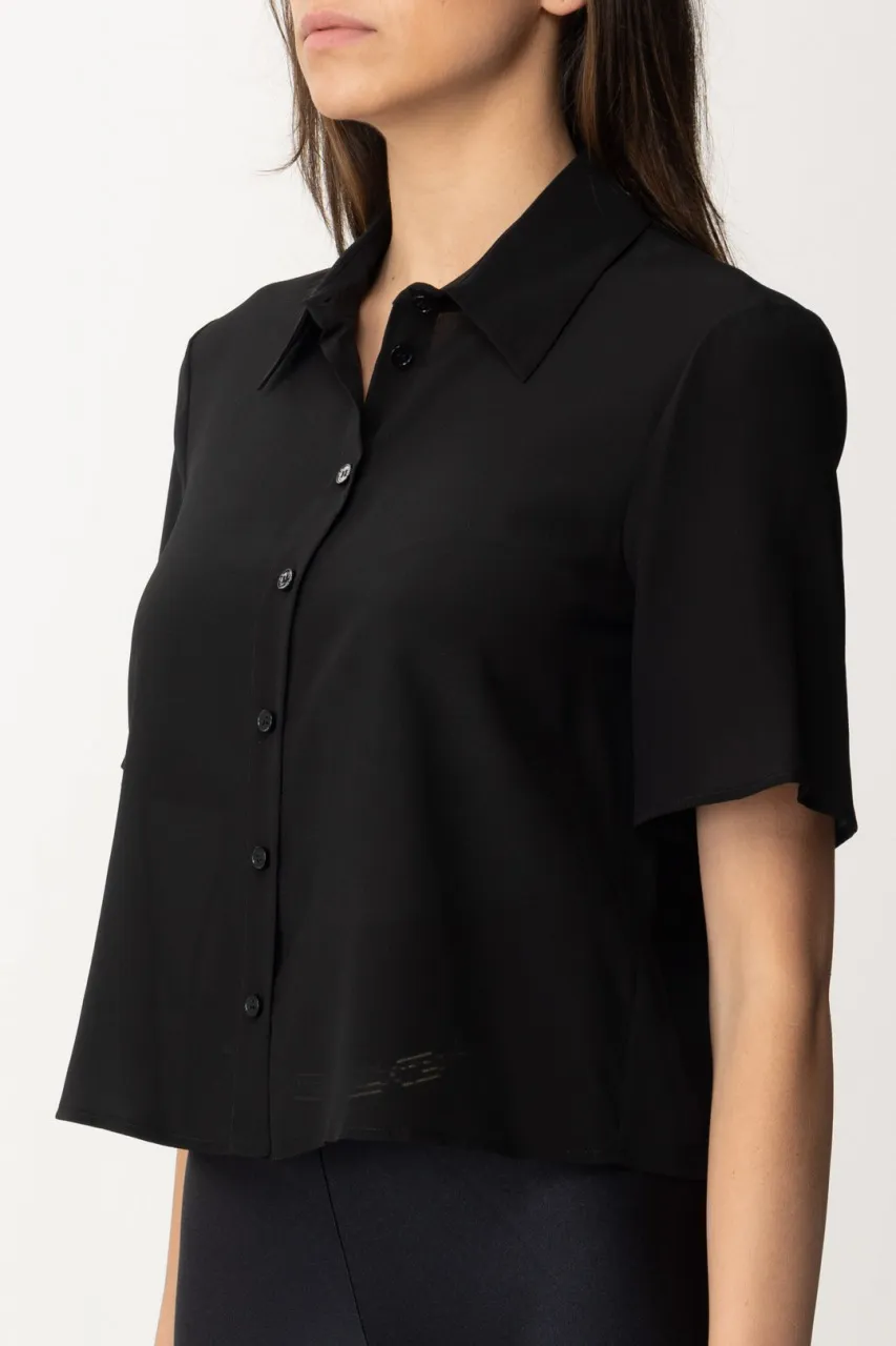 Camicia corta Nero