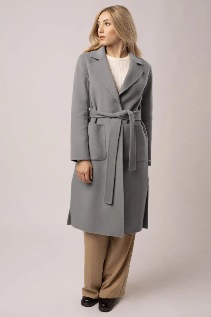 Cappotto con cintura
