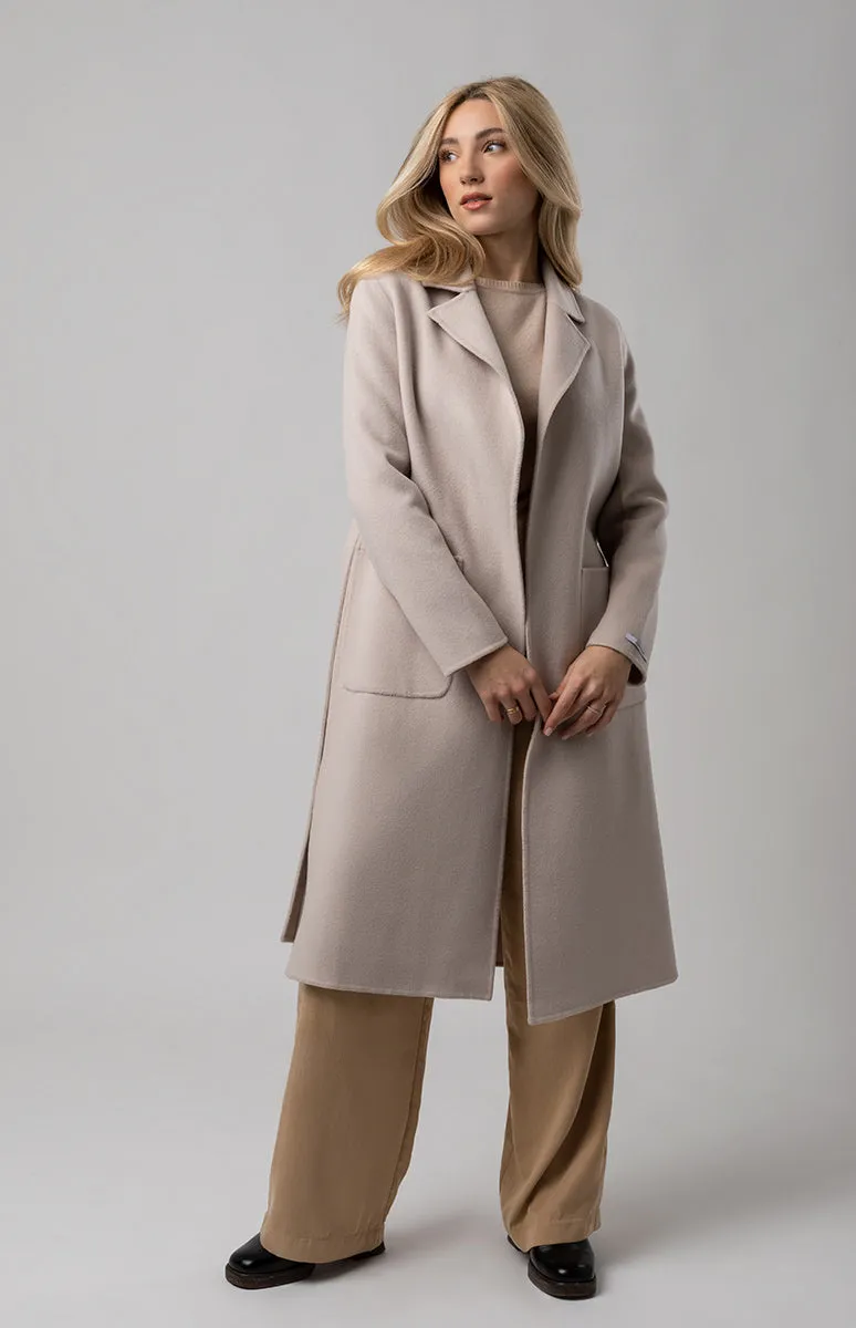 Cappotto con cintura