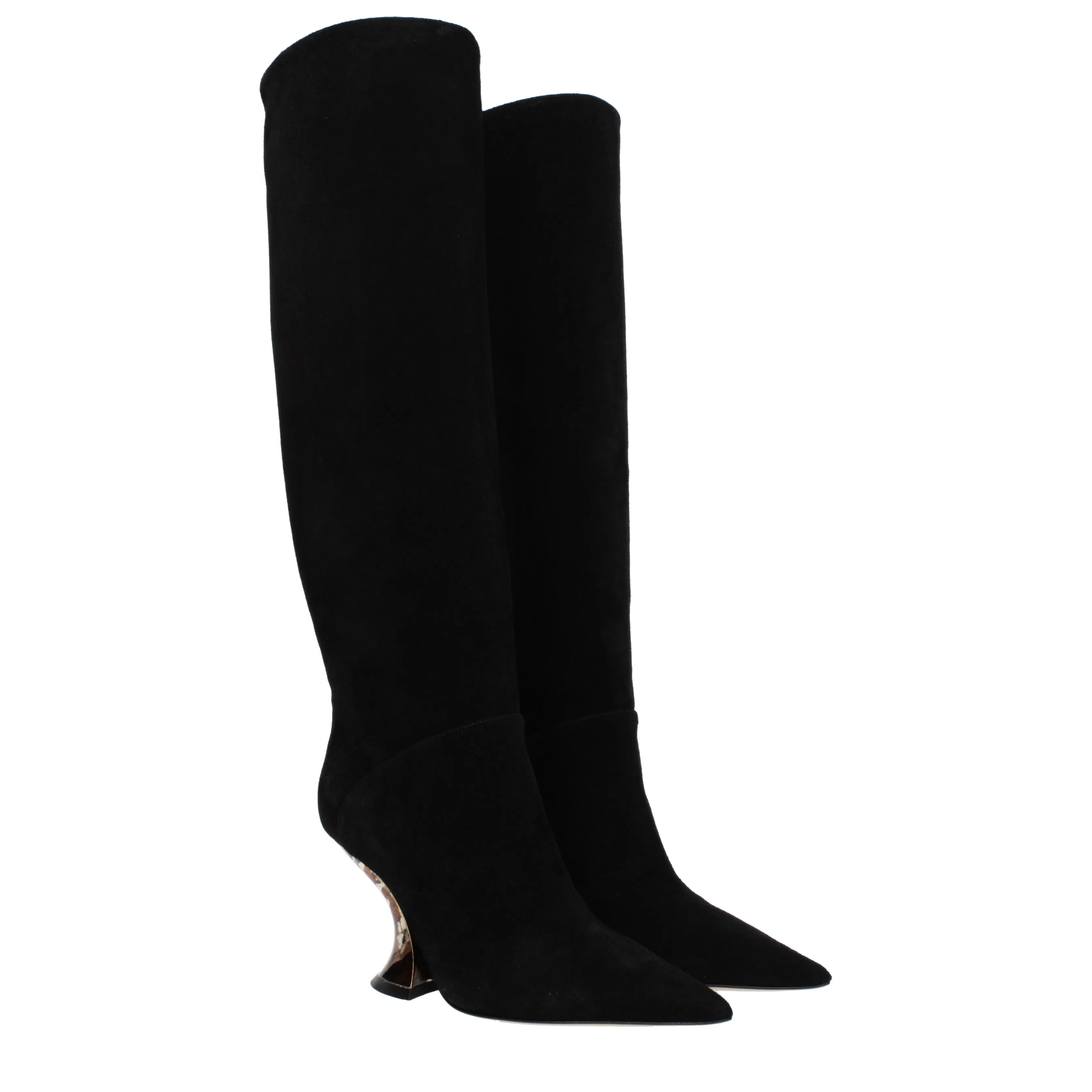 Casadei Stivali Donna Camoscio Nero