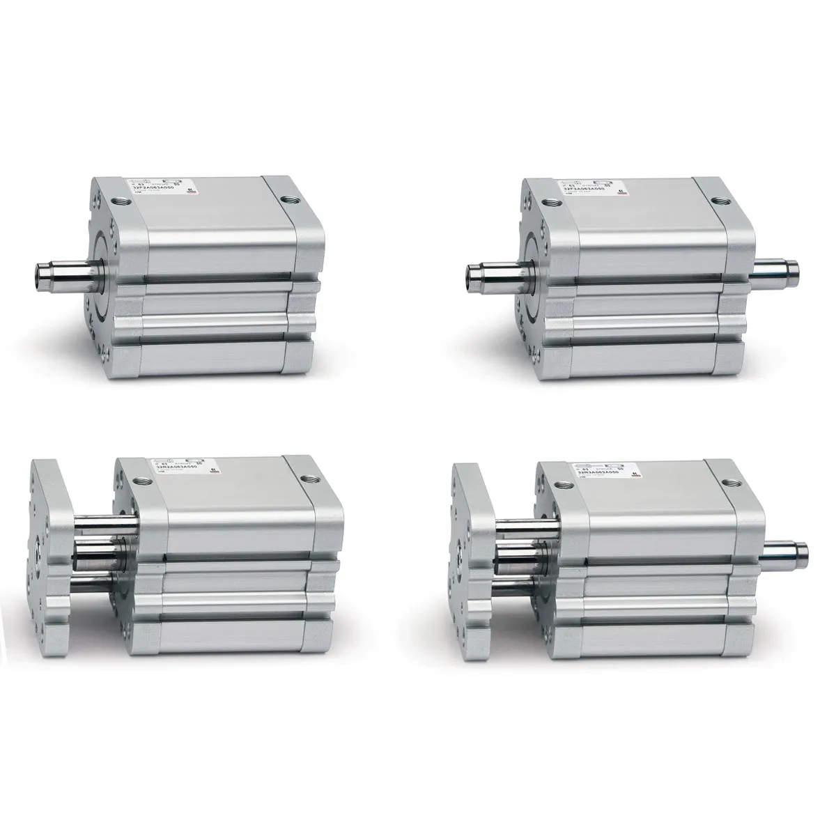 Cilindro conforme allo standard ISO Camozzi 32 32M2A050A010, Doppio effetto, foro da 50mm, corsa 10mm