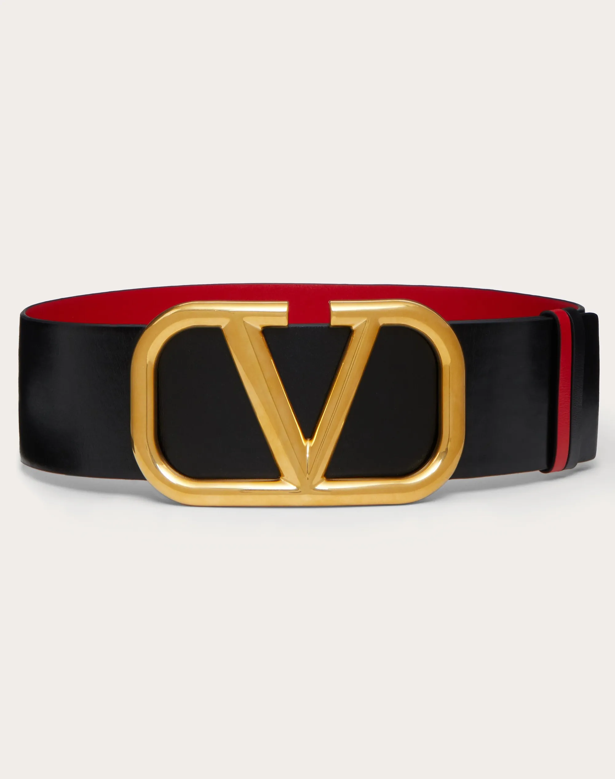 CINTURA REVERSIBILE VLOGO SIGNATURE IN VITELLO LUCIDO 70 MM