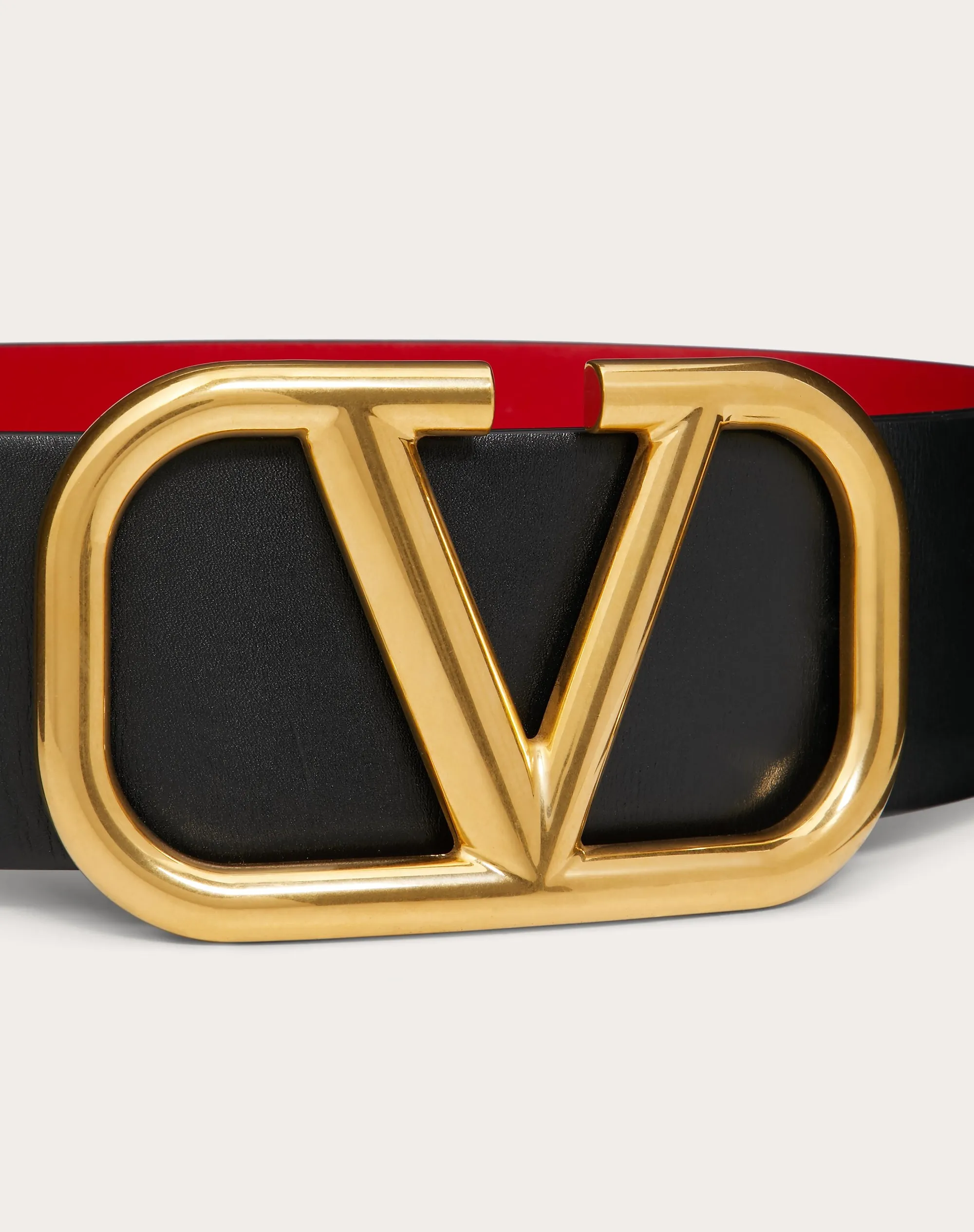 CINTURA REVERSIBILE VLOGO SIGNATURE IN VITELLO LUCIDO 70 MM