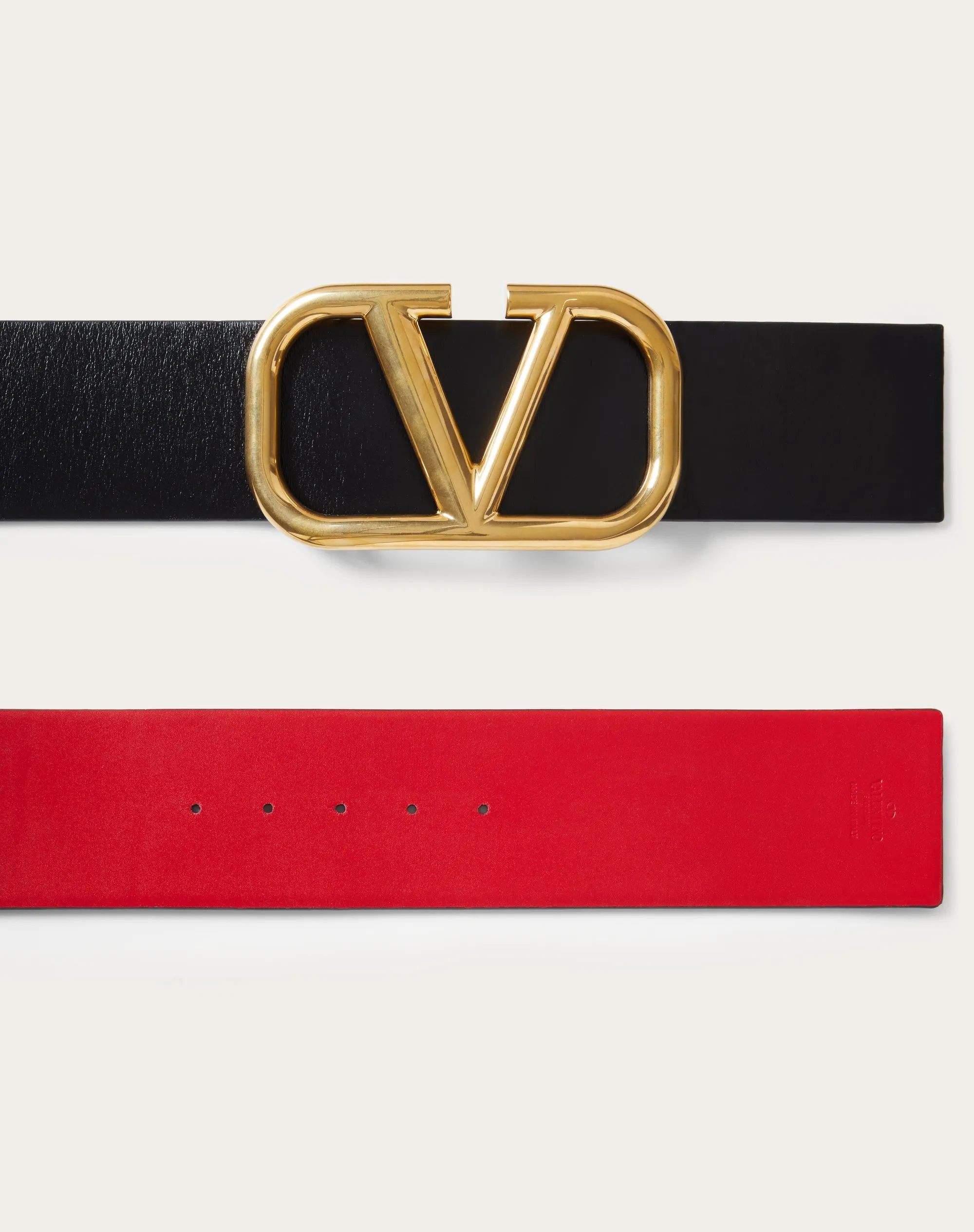 CINTURA REVERSIBILE VLOGO SIGNATURE IN VITELLO LUCIDO 70 MM