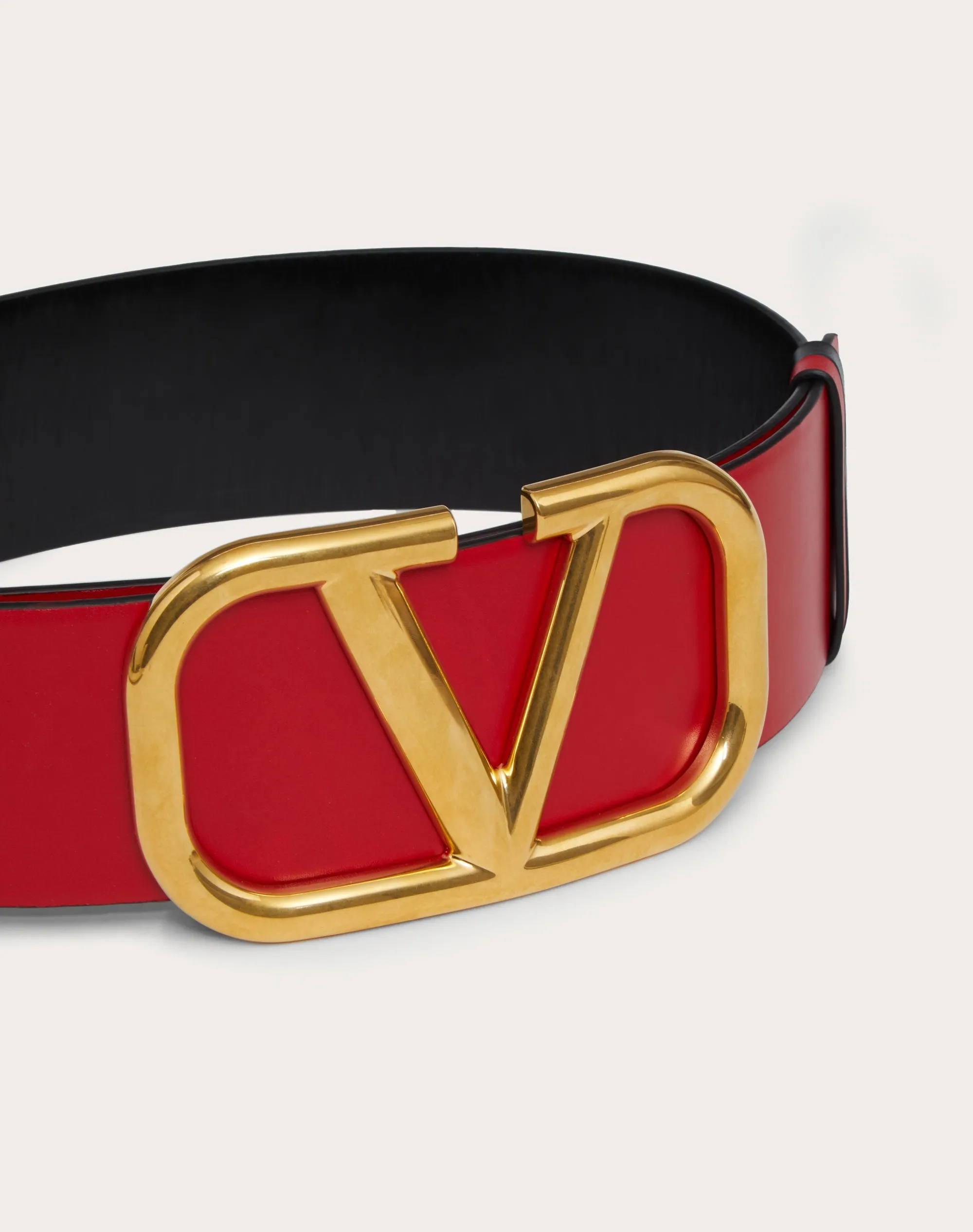 CINTURA REVERSIBILE VLOGO SIGNATURE IN VITELLO LUCIDO 70 MM