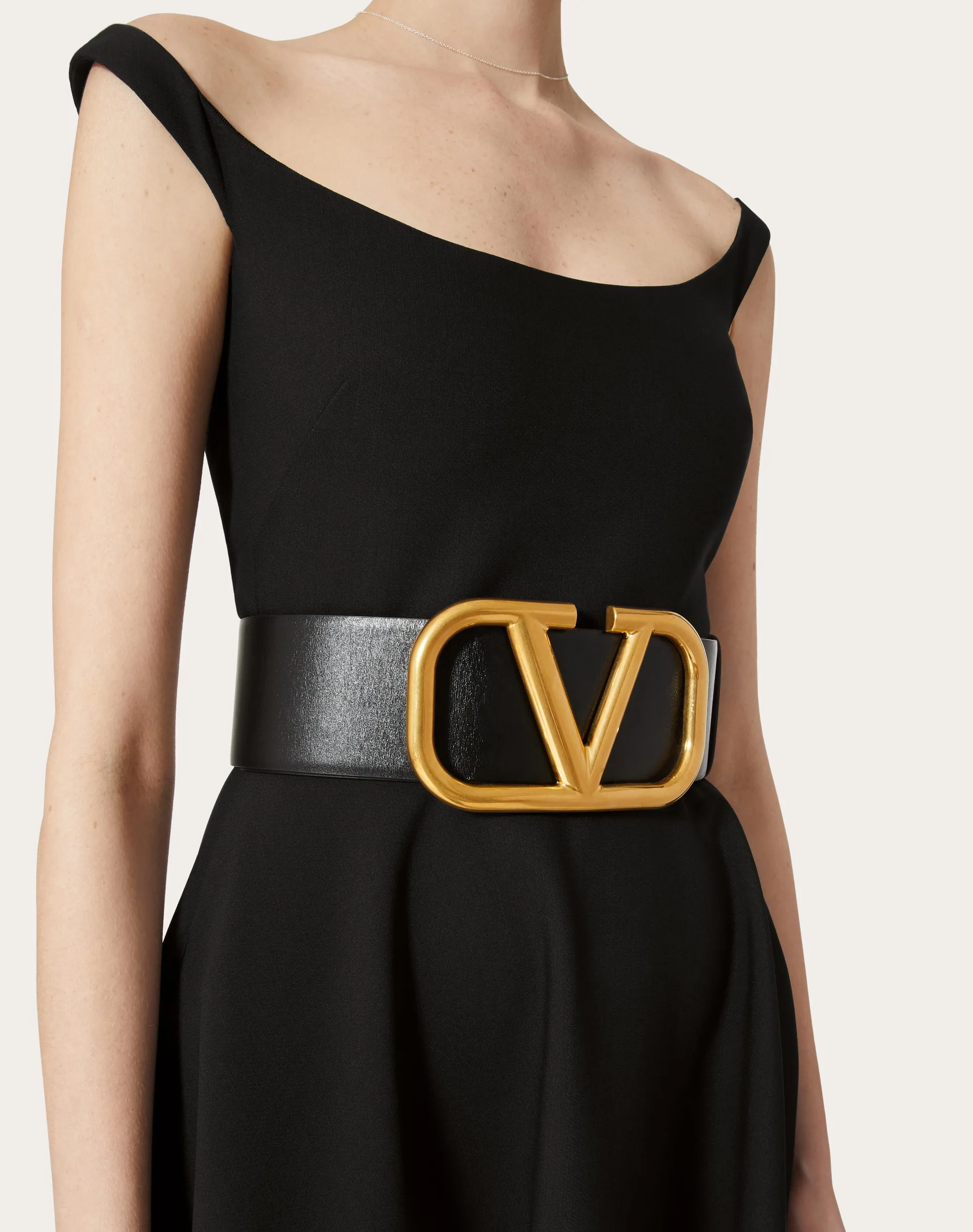 CINTURA REVERSIBILE VLOGO SIGNATURE IN VITELLO LUCIDO 70 MM