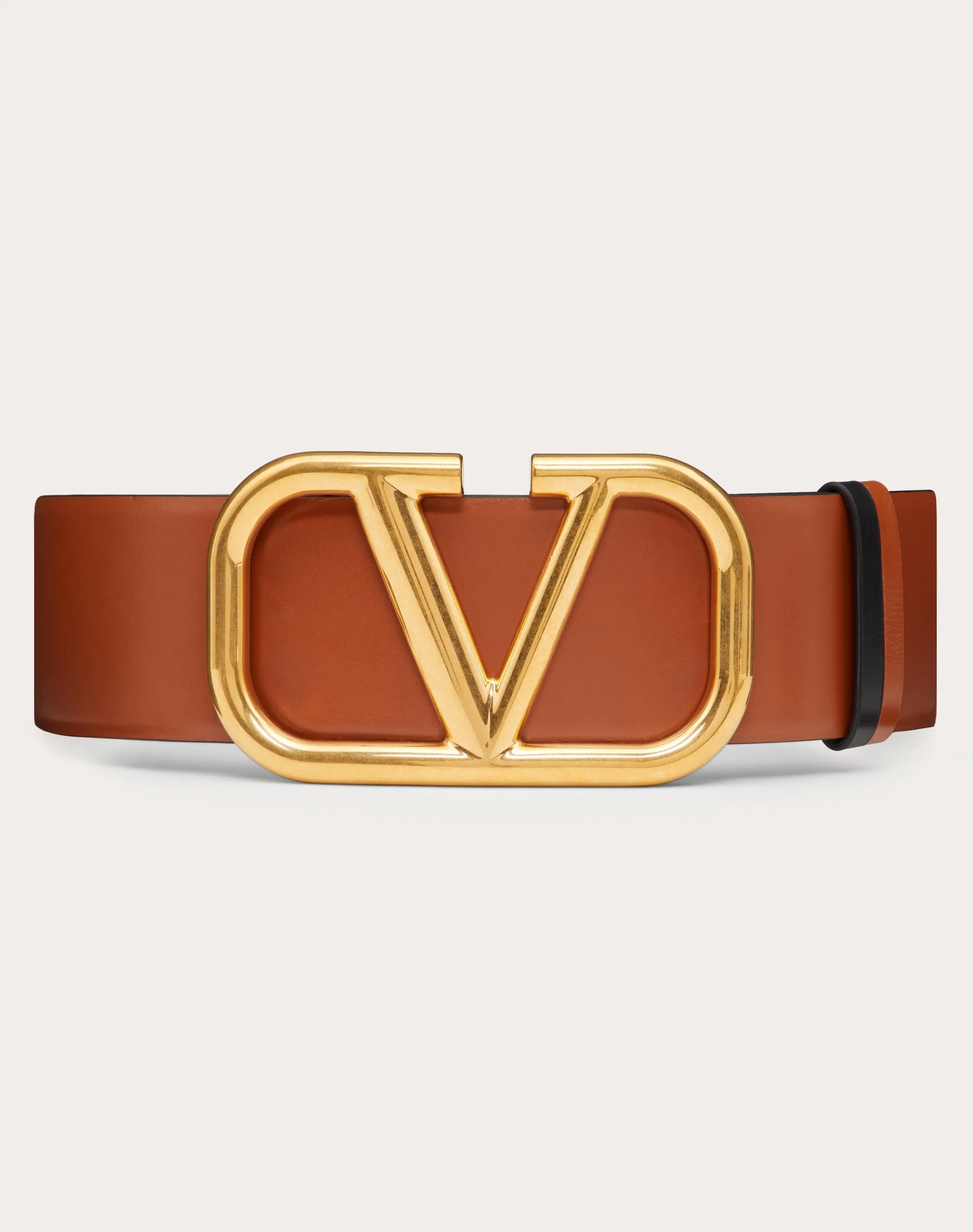 CINTURA REVERSIBILE VLOGO SIGNATURE IN VITELLO LUCIDO 70 MM