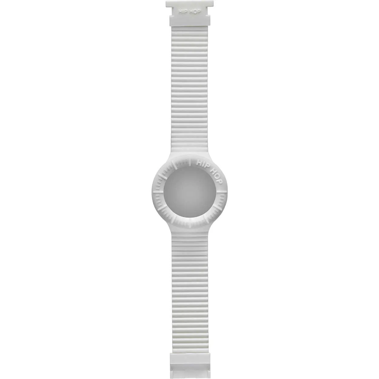 Cinturino orologio Hip Hop Bianco Gomma, Silicone