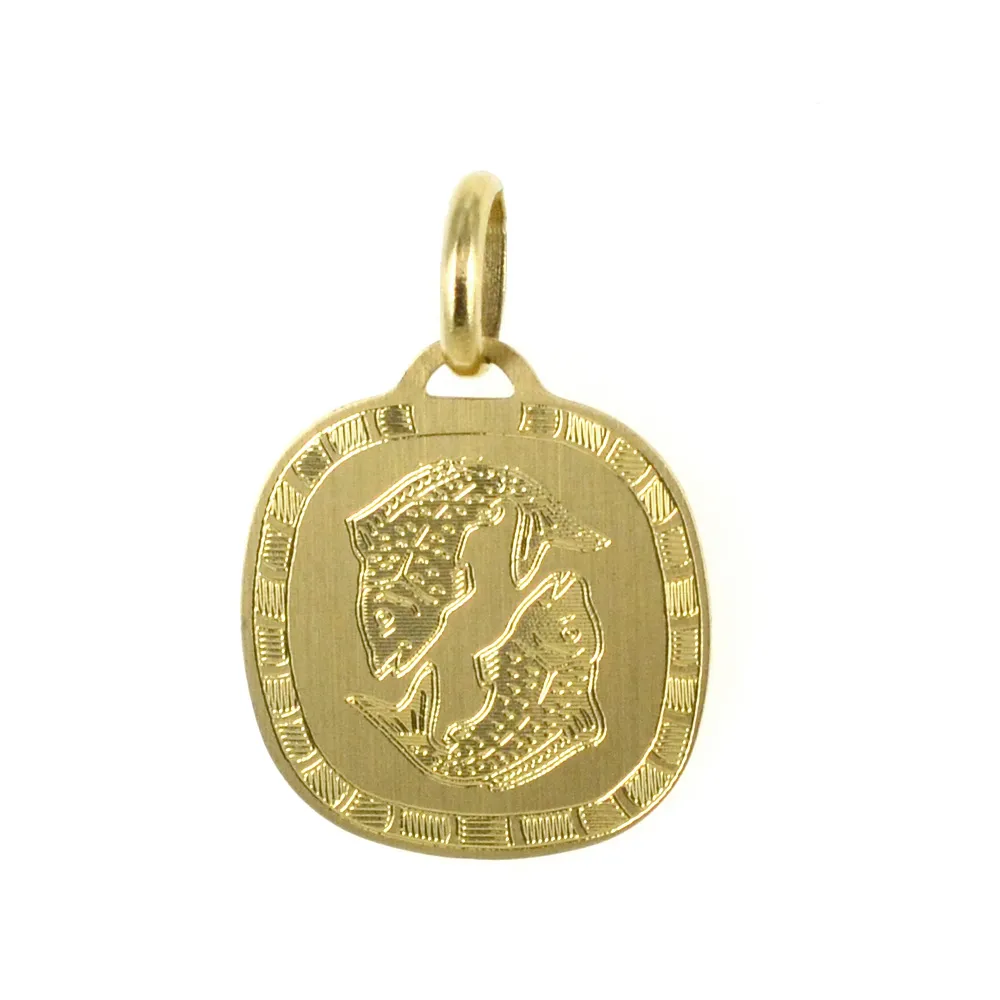 Ciondolo Zodiaco in oro giallo - SEGNO PESCI
