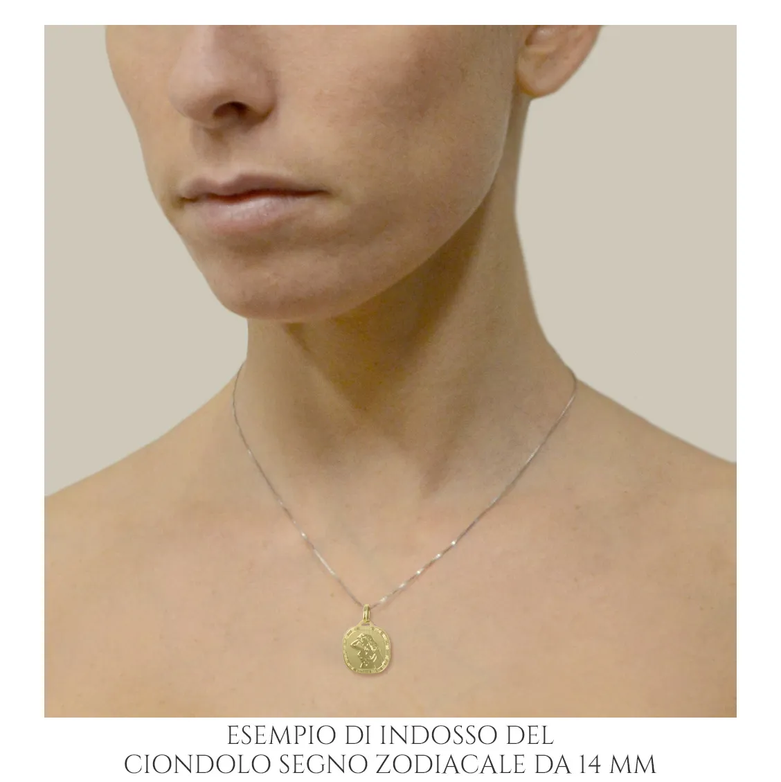 Ciondolo Zodiaco in oro giallo - SEGNO PESCI