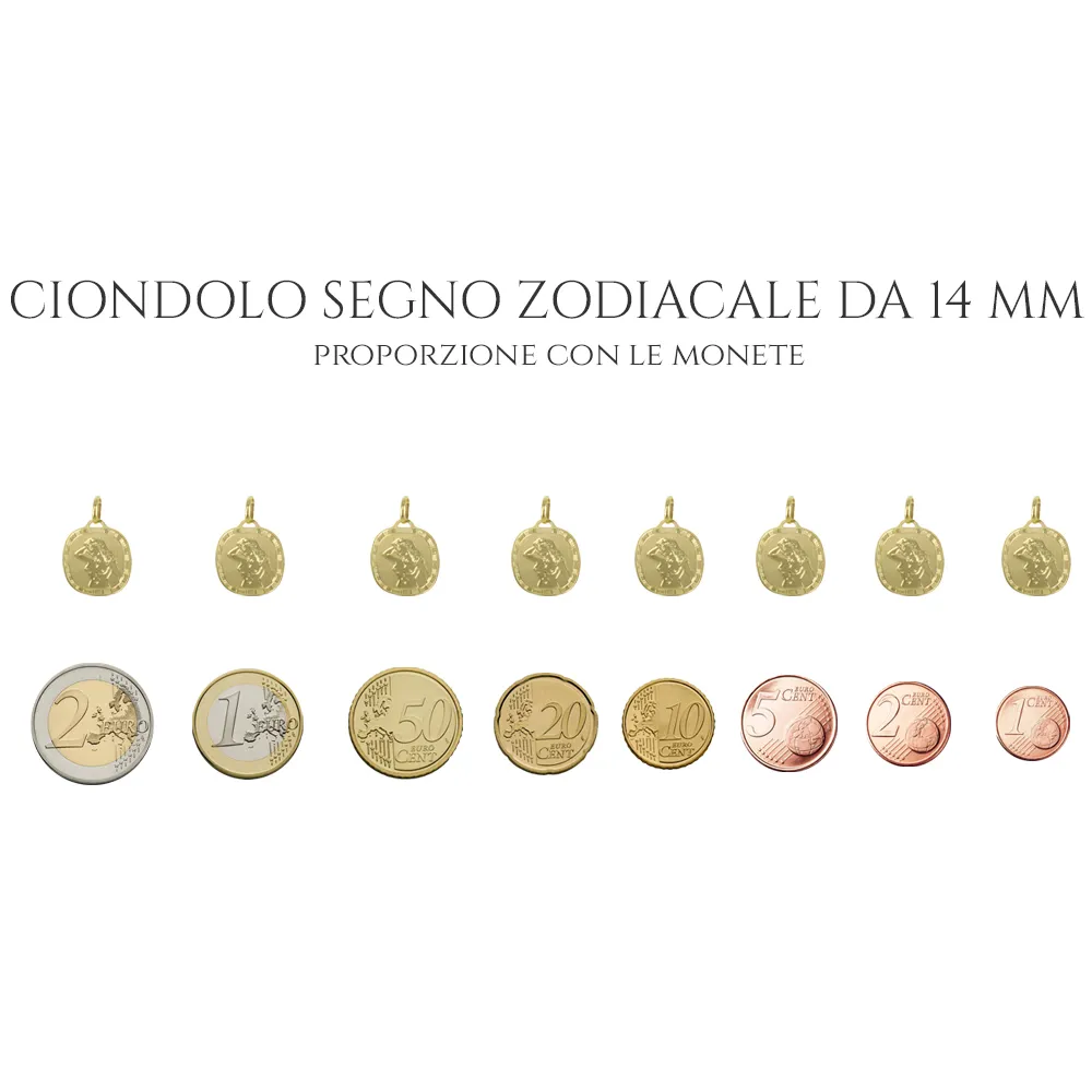 Ciondolo Zodiaco in oro giallo - SEGNO PESCI