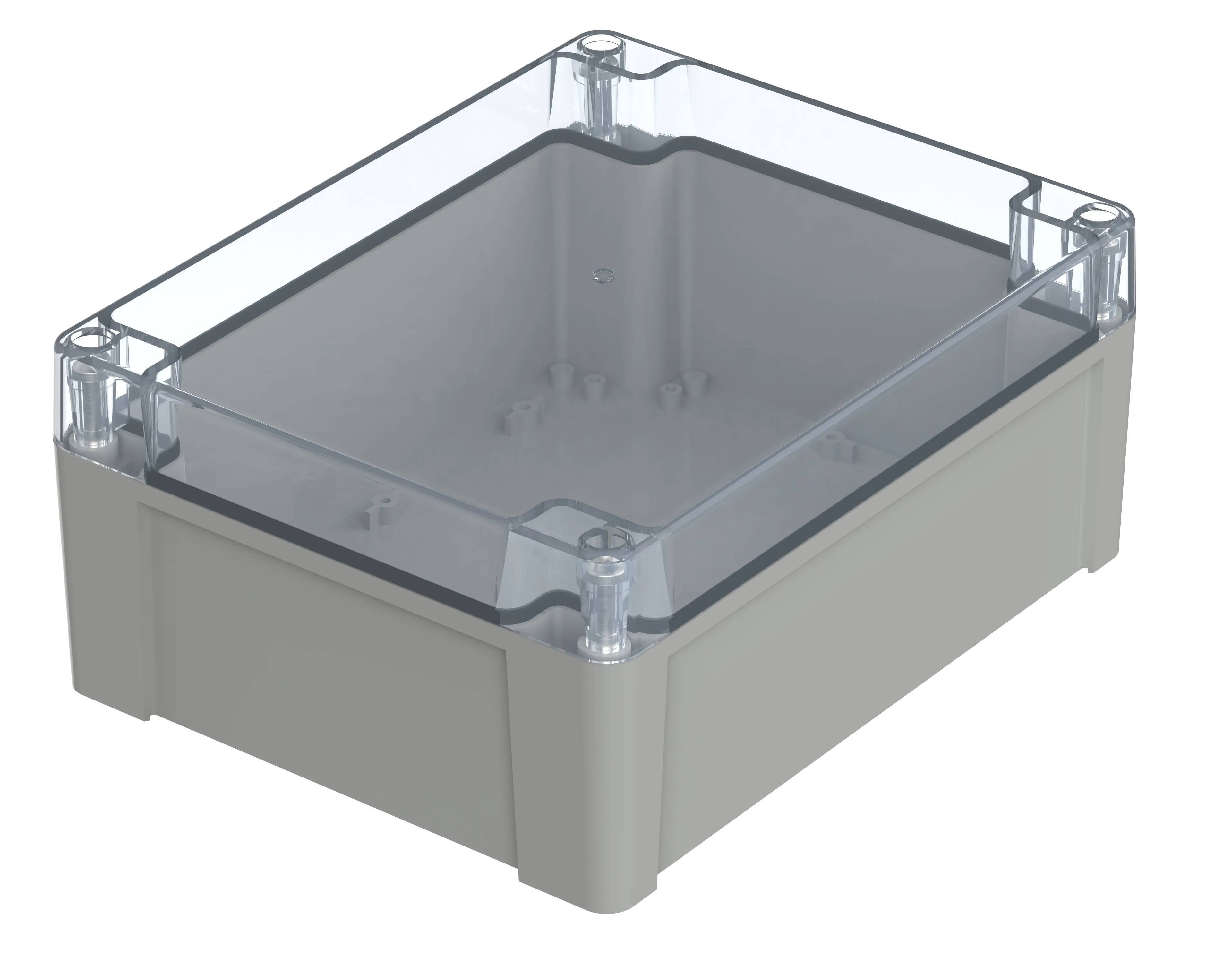 Contenitore Bopla in Policarbonato 240 x 191.3 x 105.6mm, col. Grigio chiaro, IP66, IP68