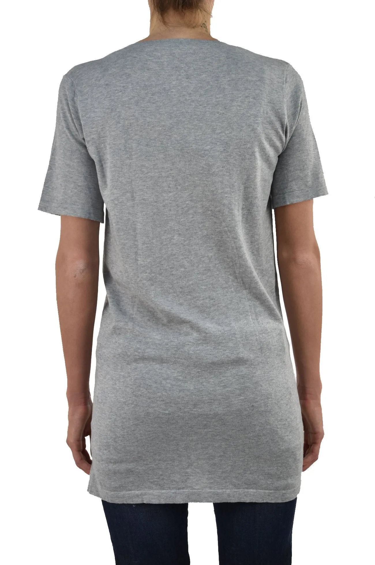 Dsquared2 T-Shirt Lunga Grigia Donna Cotone Logo Mod.S72HA0369S14270091