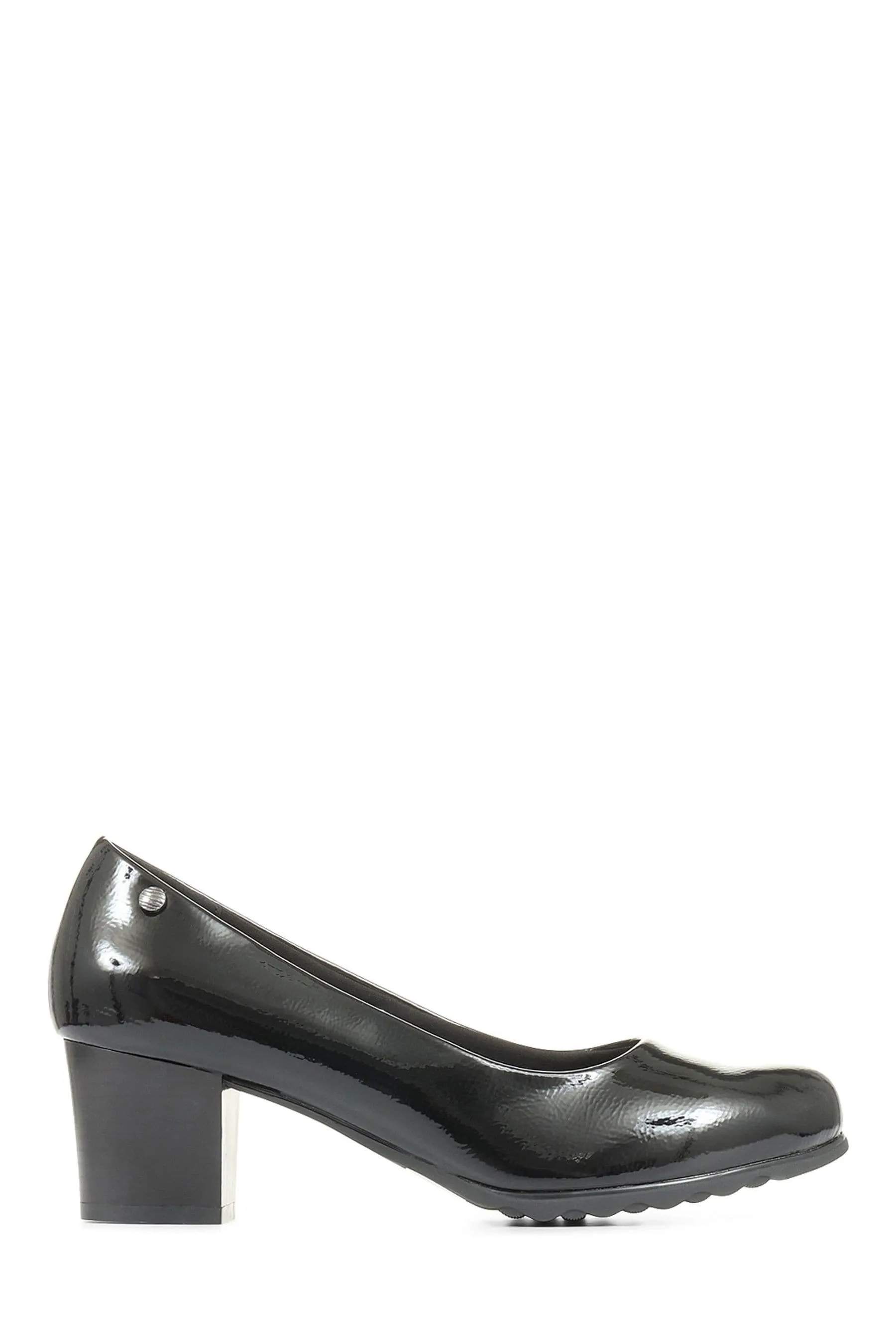 Décolleté Nero pavé con tacco Scarpe
