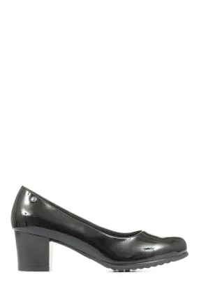 Décolleté Nero pavé con tacco Scarpe