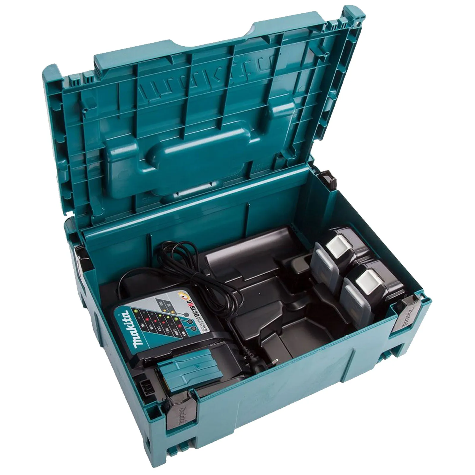 Energy Pack 18V MAKITA Power Kit con 2 Batterie da 5.0Ah Caricabatterie Rapido Valigetta MakPac 197624-2