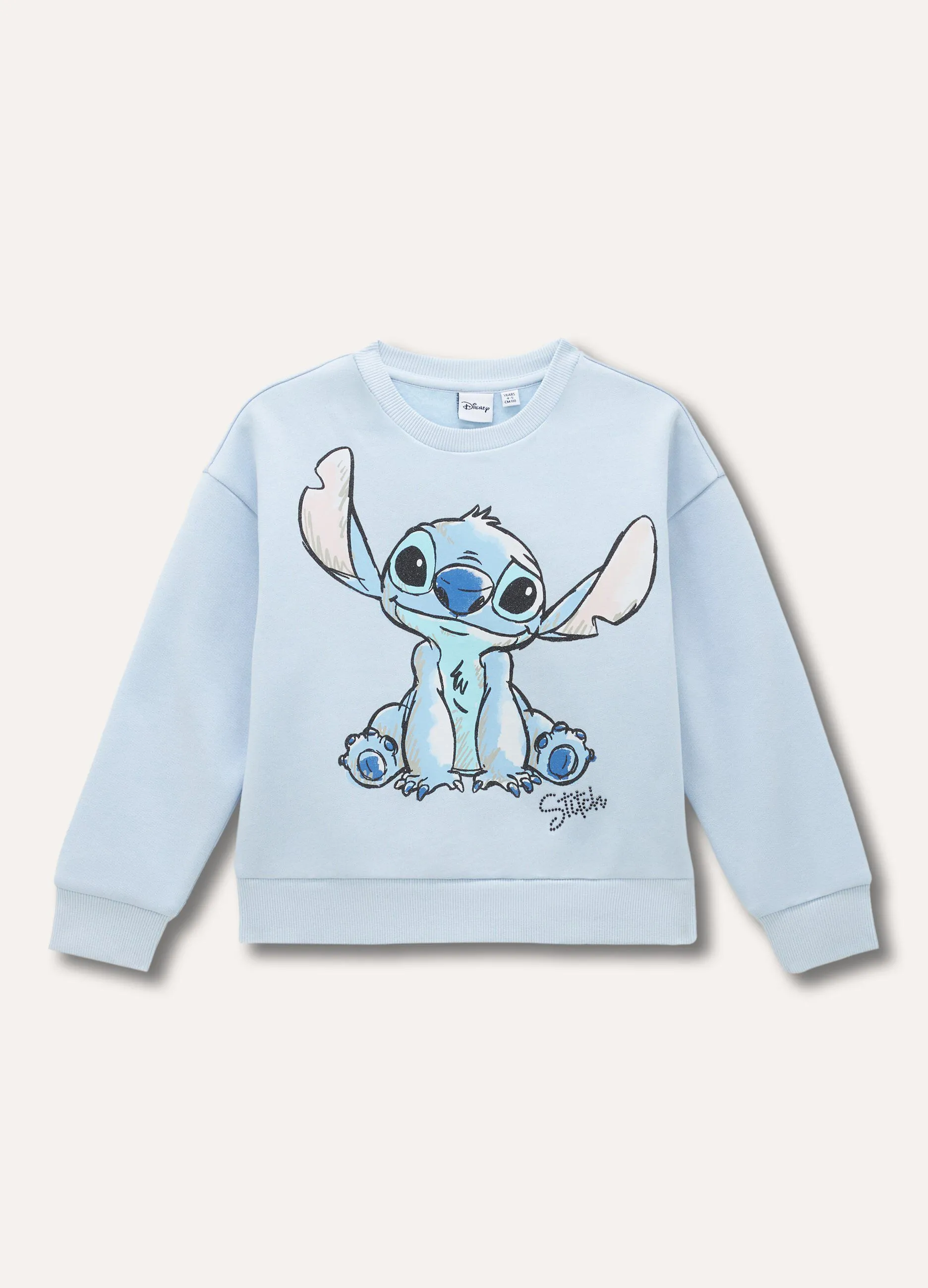 Felpa Stitch a girocollo bambina
