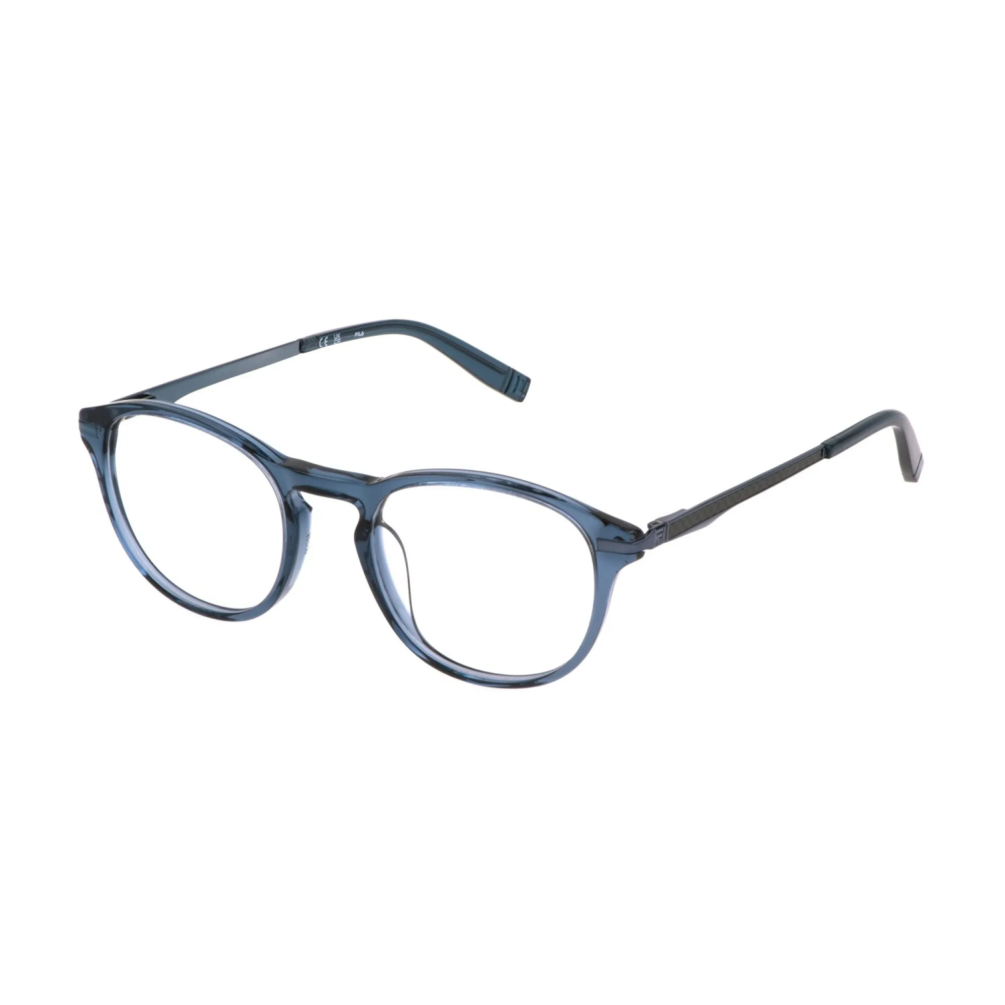   Fila VFI531 - 0955 Blu Trasparente Lucido | Occhiale Da Vista Uomo 