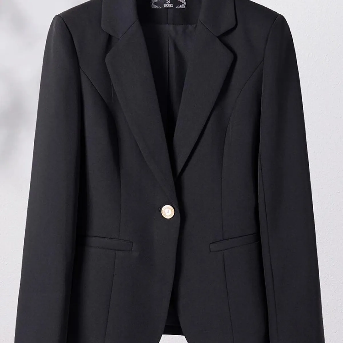 Giacca da donna verde bianco nero marrone giacca da donna giacca femminile manica lunga bottone singolo cappotto formale autunno
