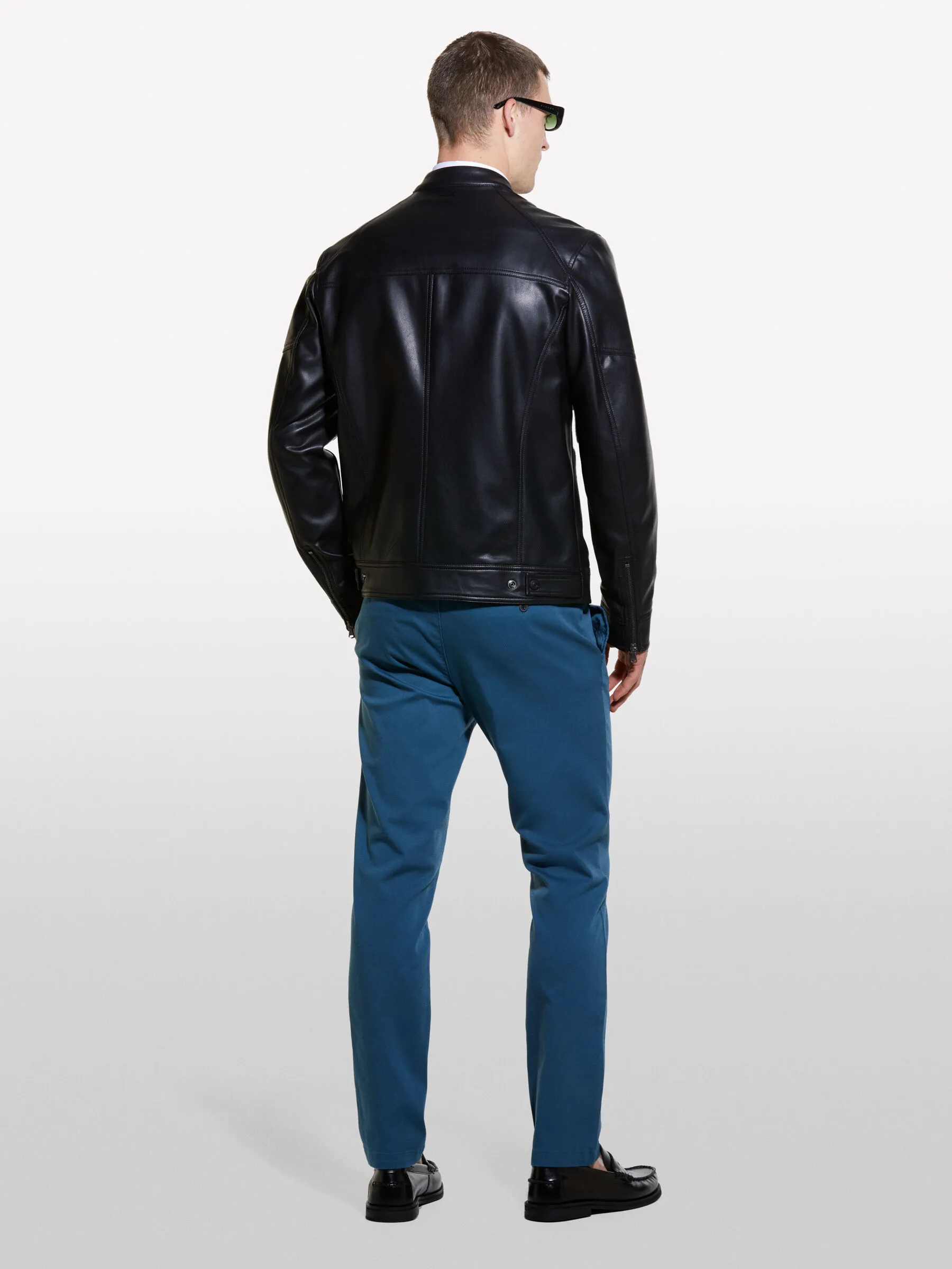 Giubbotto nero slim fit