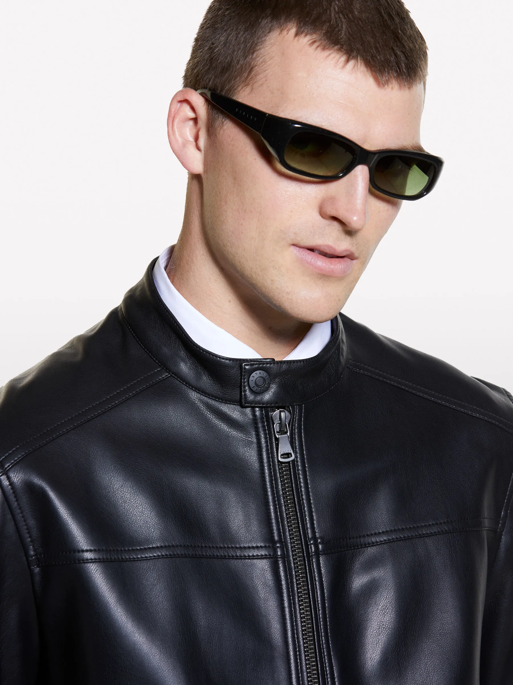 Giubbotto nero slim fit