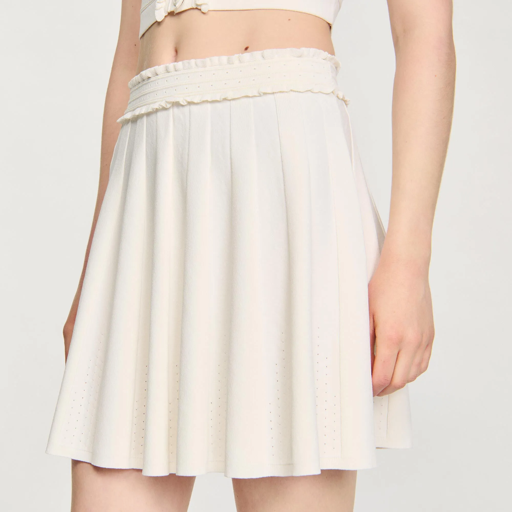 Gonna in maglia pointelle