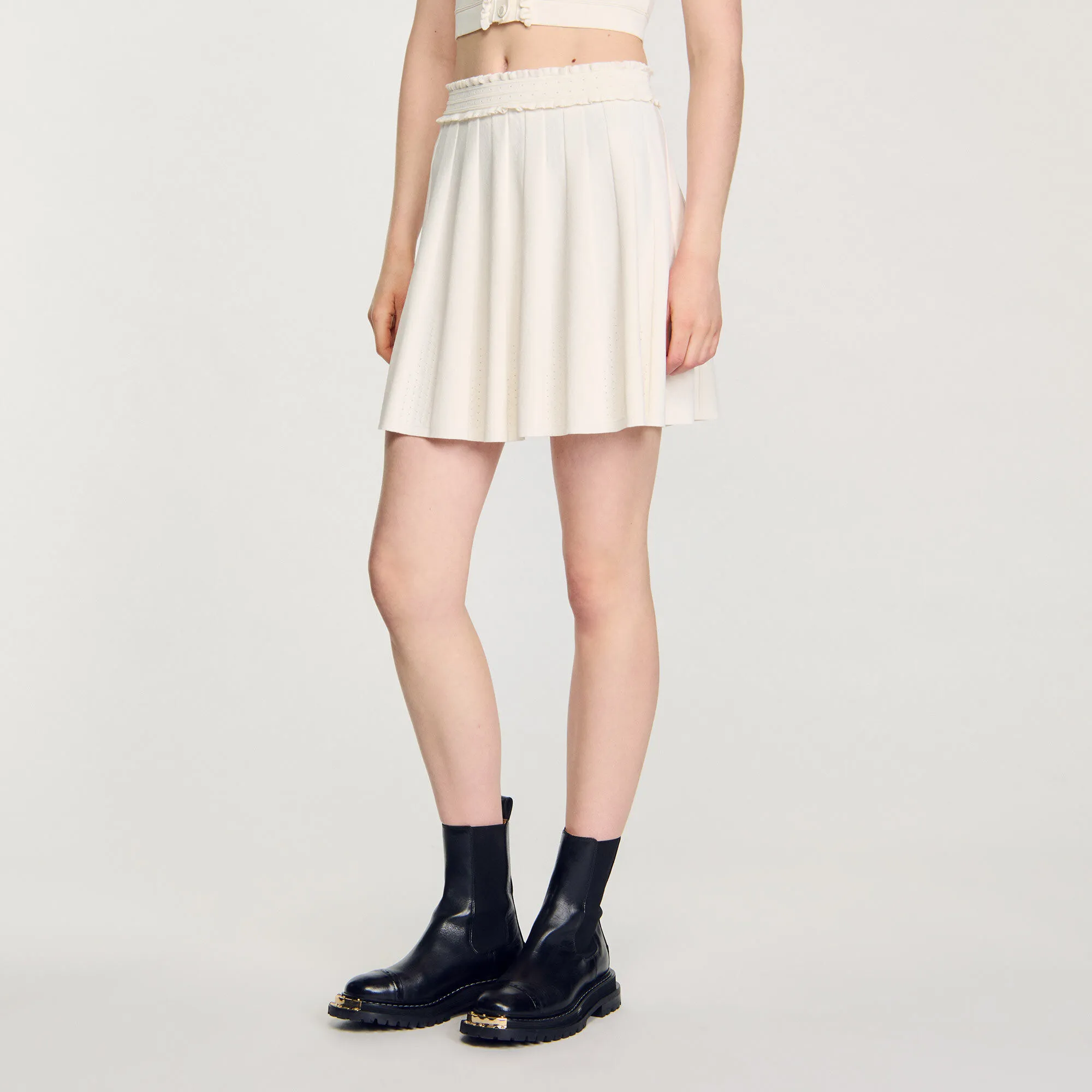 Gonna in maglia pointelle