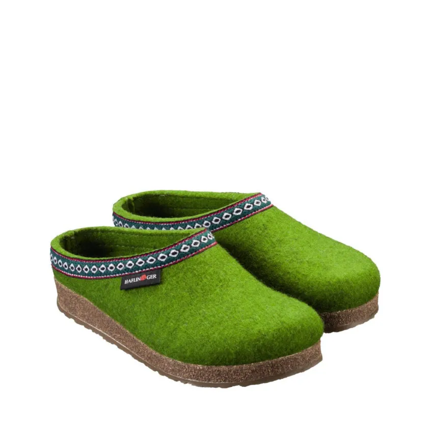 HAFLINGER PANTOFOLA GRIZZLY FRANZL 711001036 KIWI