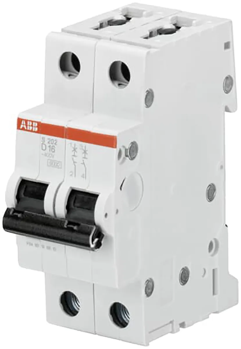 Interruttore magnetotermico ABB, 2P 6A 20 kA, Tipo D