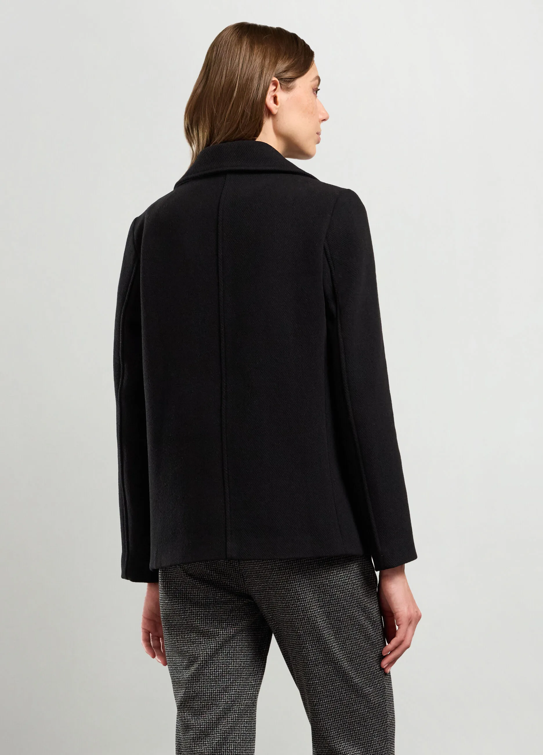 IWIE  Cappotto corto in misto lana donna