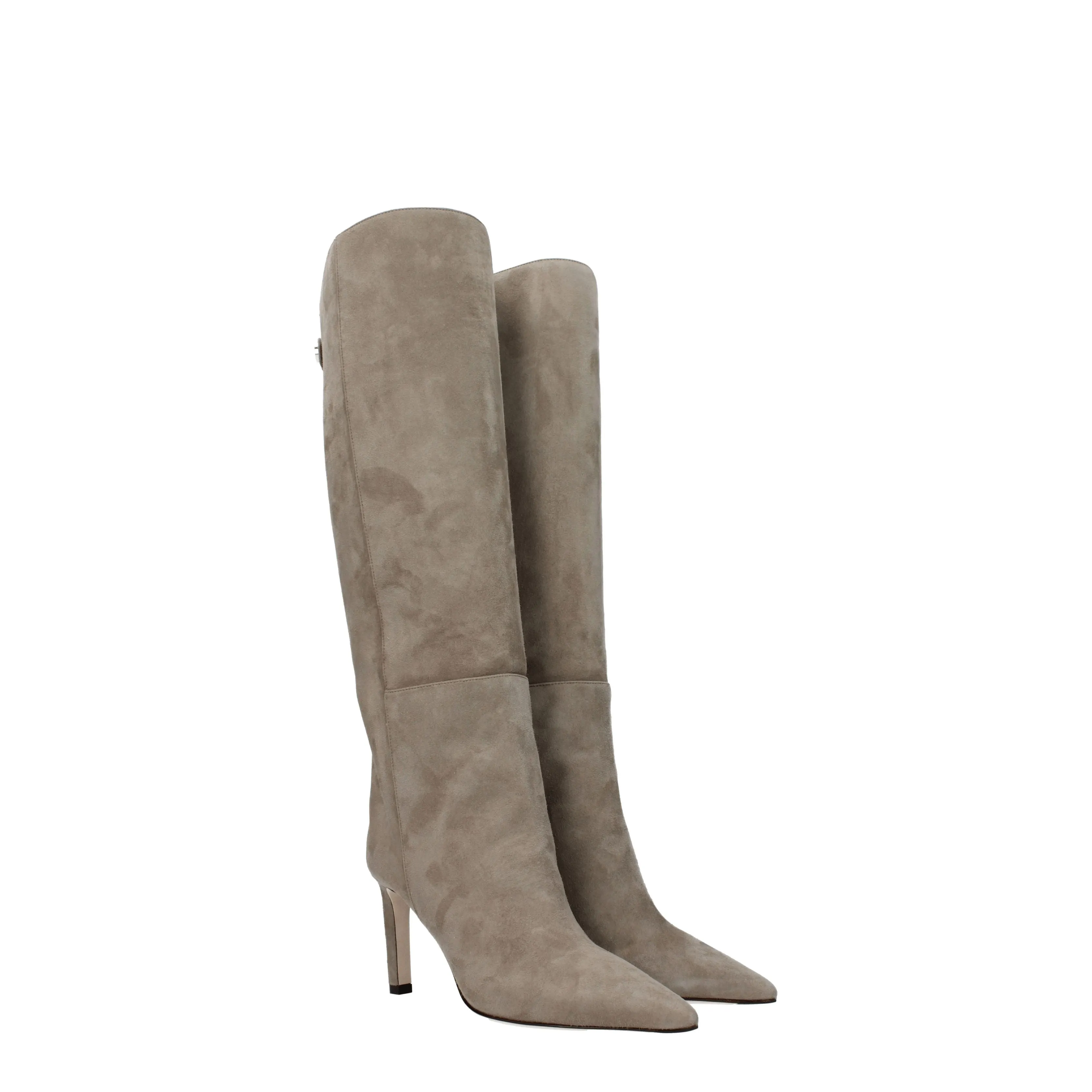Jimmy Choo Stivali Alizze Donna Camoscio Grigio/Talpa