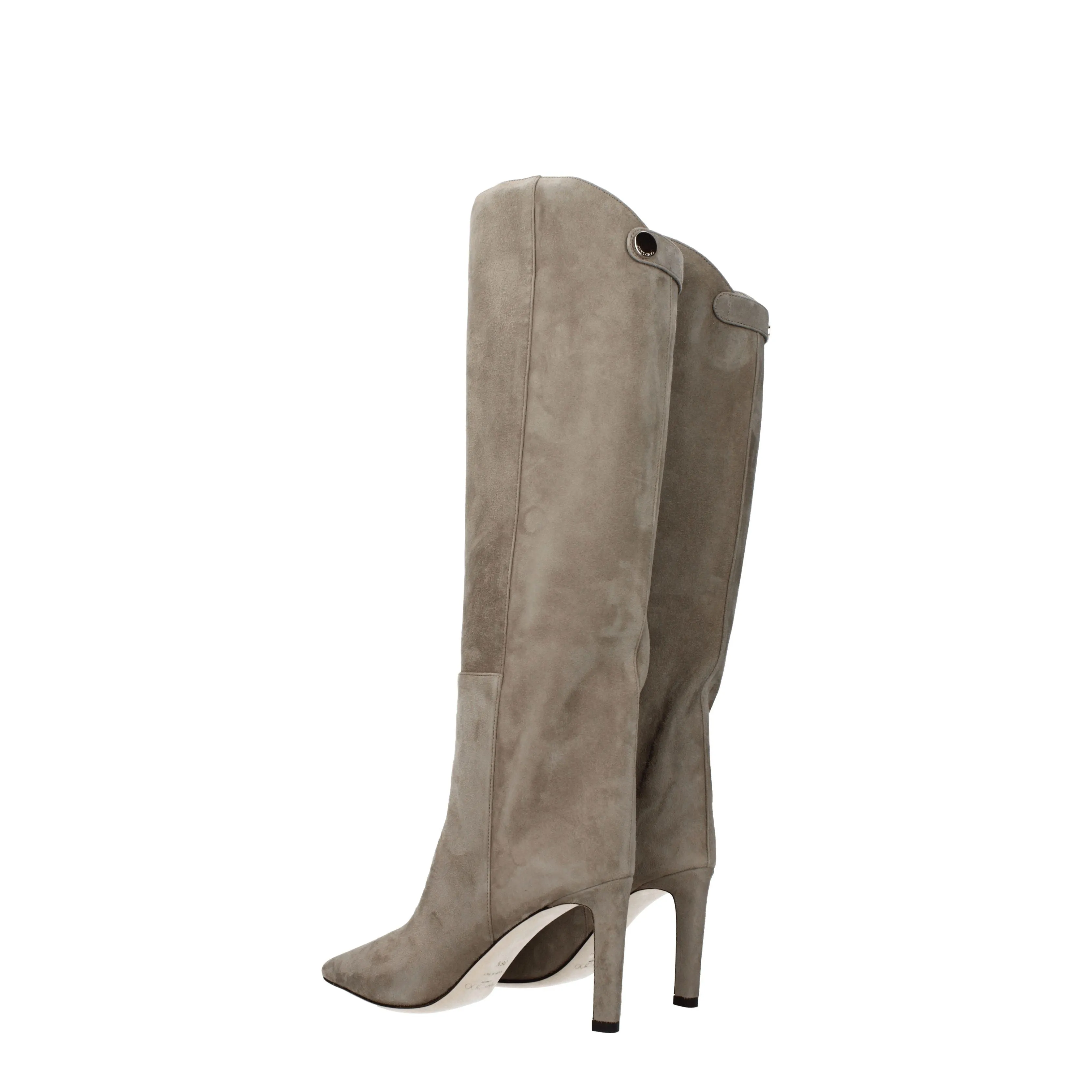 Jimmy Choo Stivali Alizze Donna Camoscio Grigio/Talpa