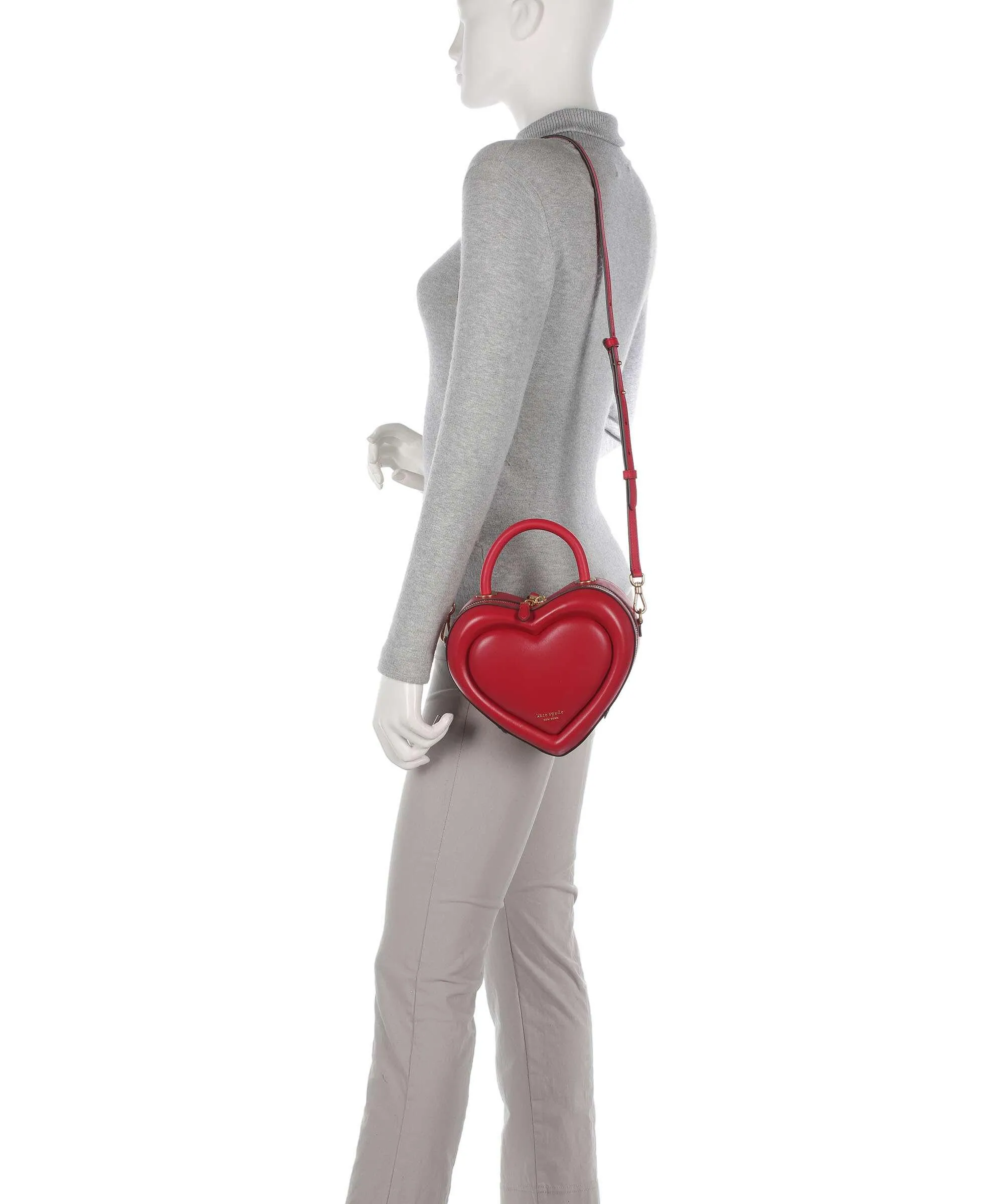  Kate Spade New York Pitter Patter Borsa a tracolla nappa pelle rosso  