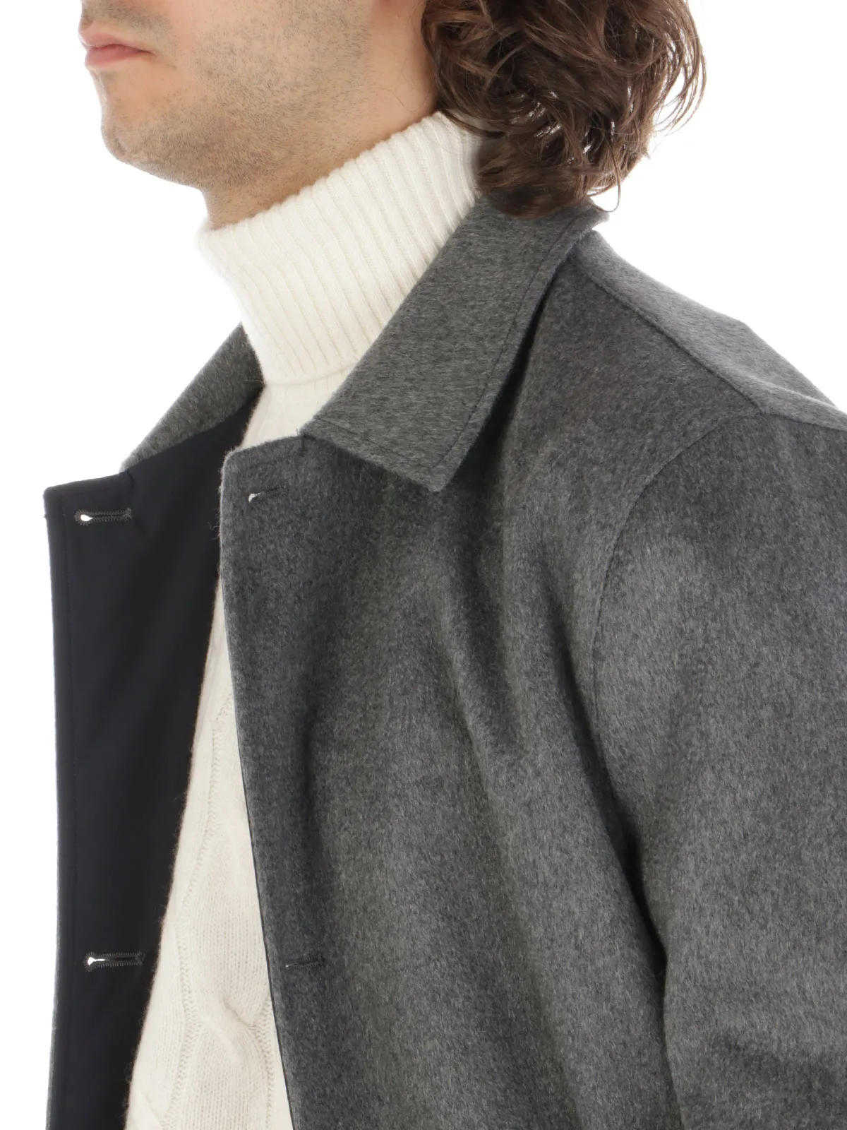 KIRED ---------- Soprabito Uomo Double Face in Cashmere ---------