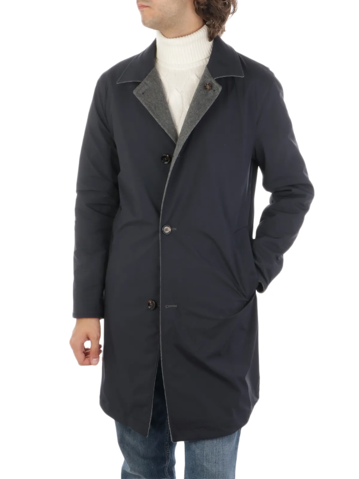 KIRED ---------- Soprabito Uomo Double Face in Cashmere ---------