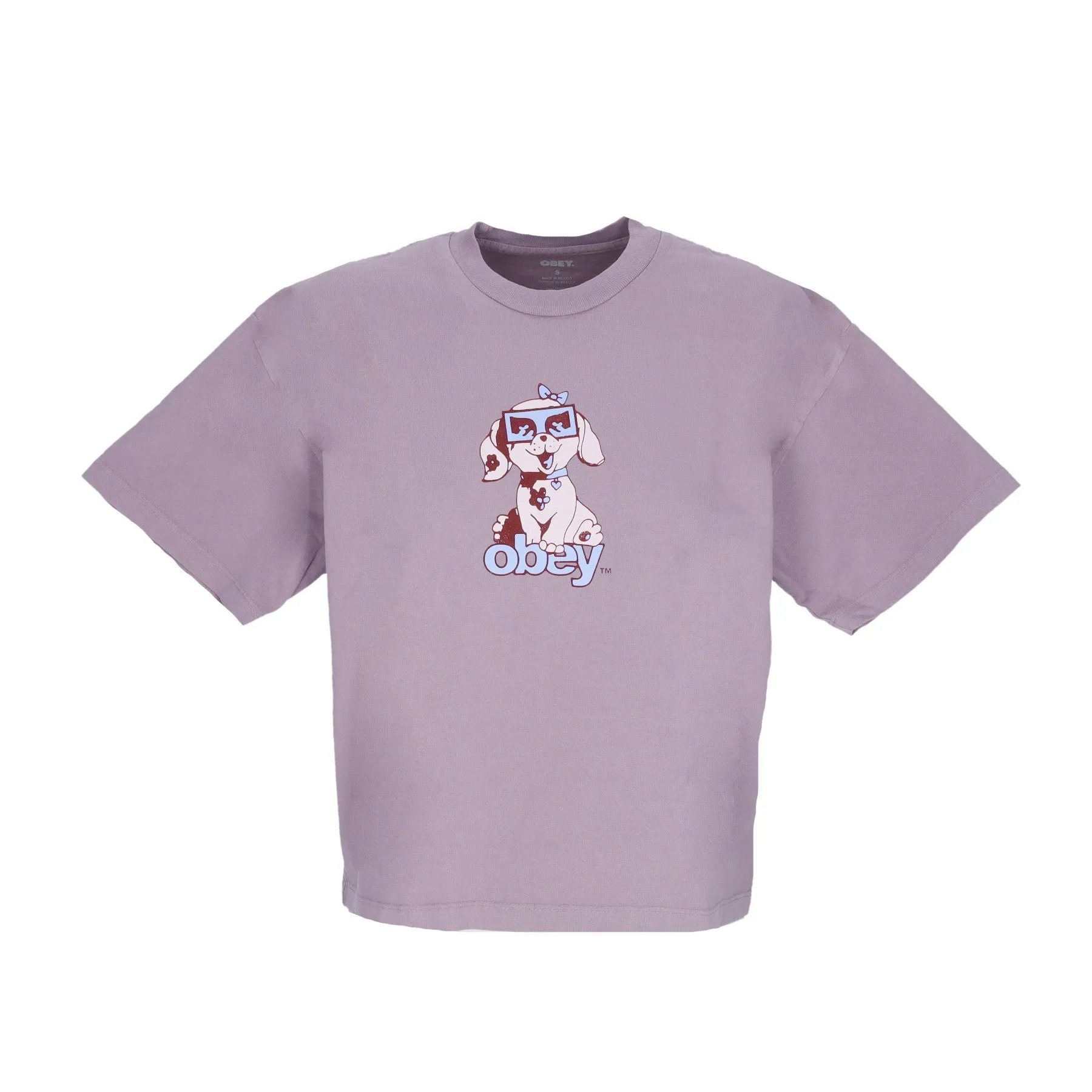 Maglietta Donna Mini Puppy Custom Crop Tee Lilac Chalk